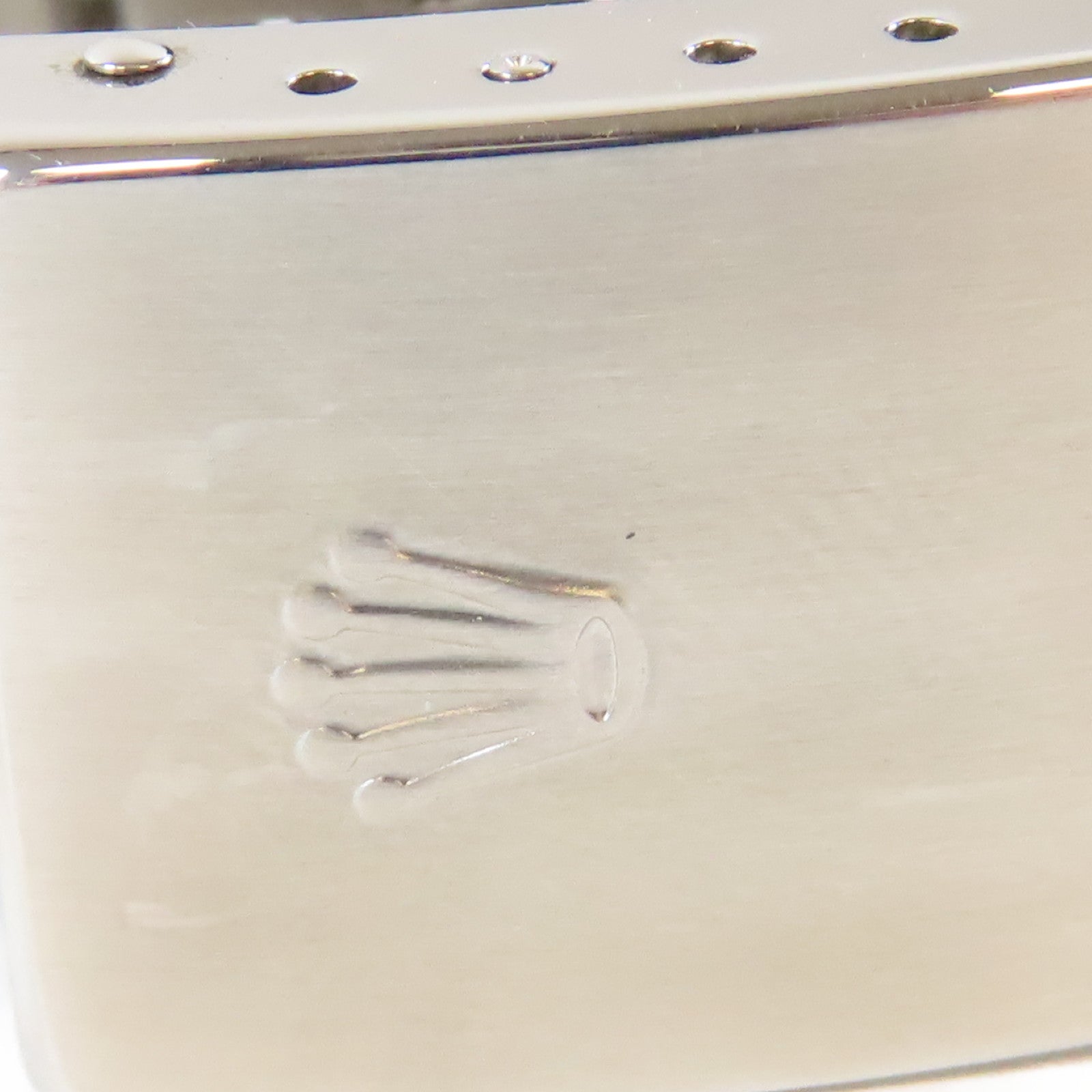 ROLEX Datejust 18K白金/不鏽鋼手錶自動機芯銀色#18cm