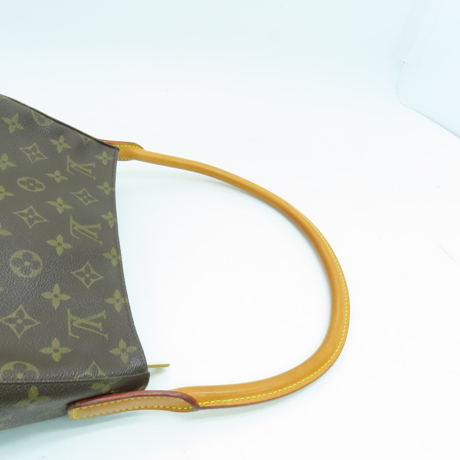 LOUIS VUITTON Monogram Looping MM金扣手挽袋/肩背袋啡色