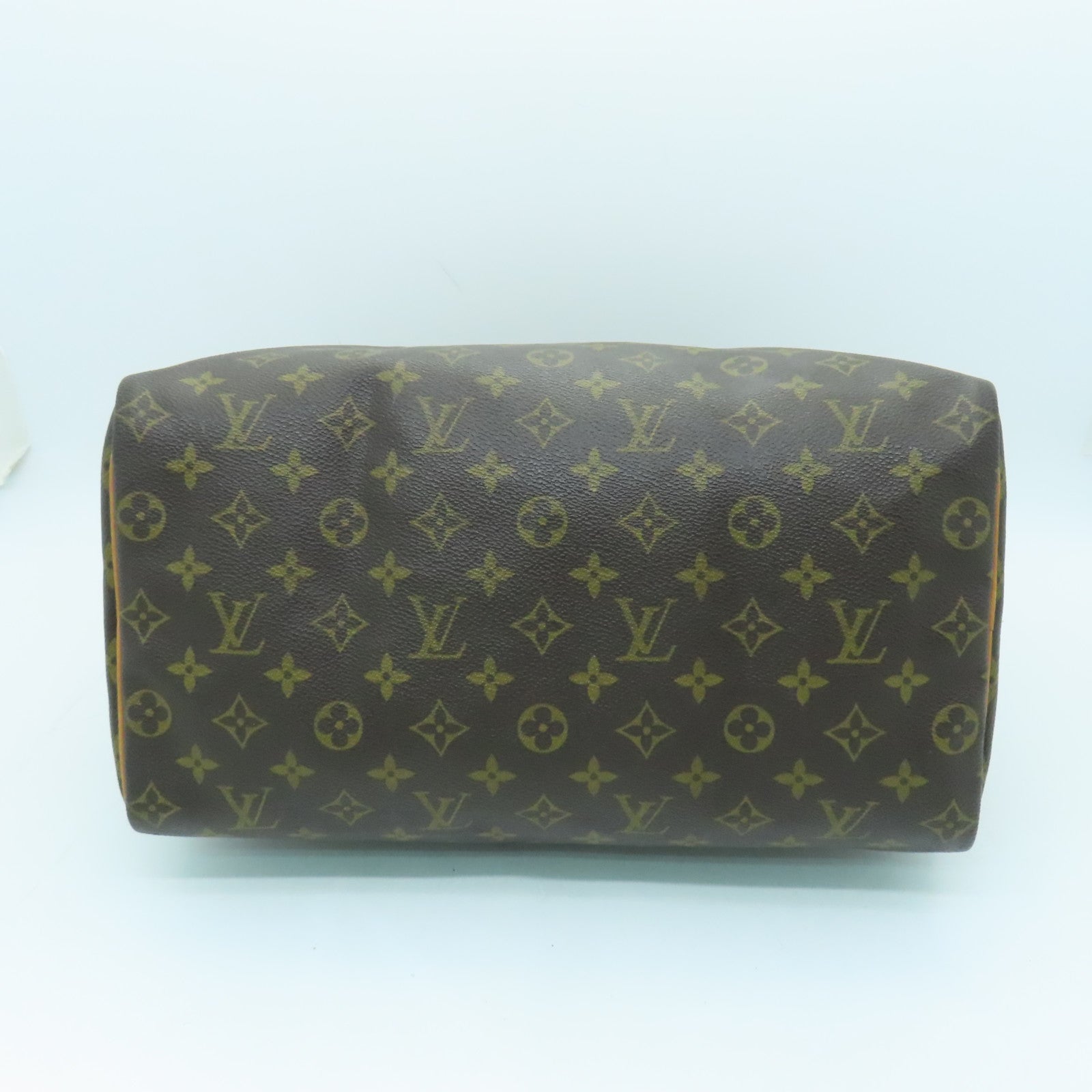 LOUIS VUITTON Monogram Speedy 35金扣手挽袋啡色