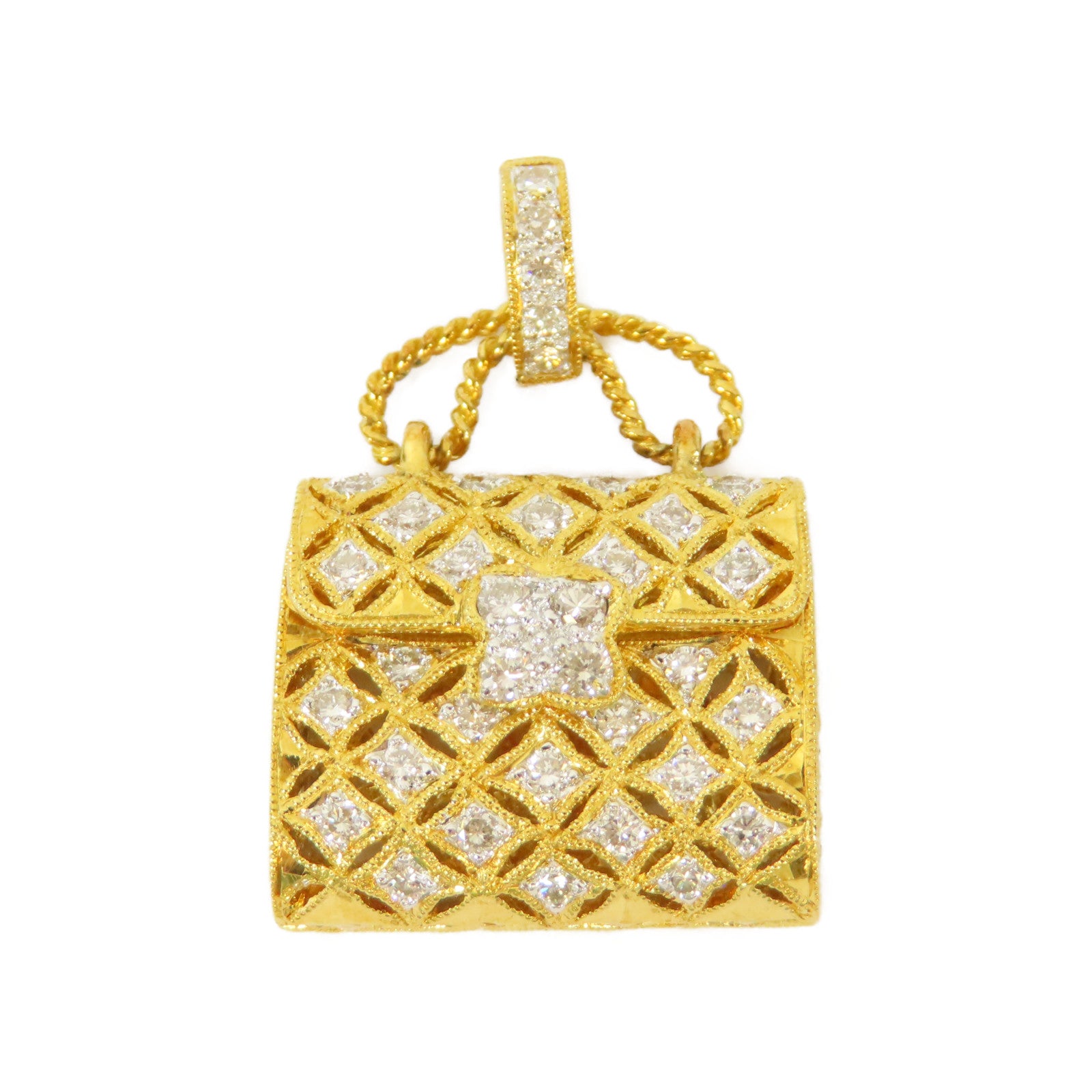 JEWELRY 18K黃金/鑽石Diamond Pendant Top 0.60ct鑽石吊墜