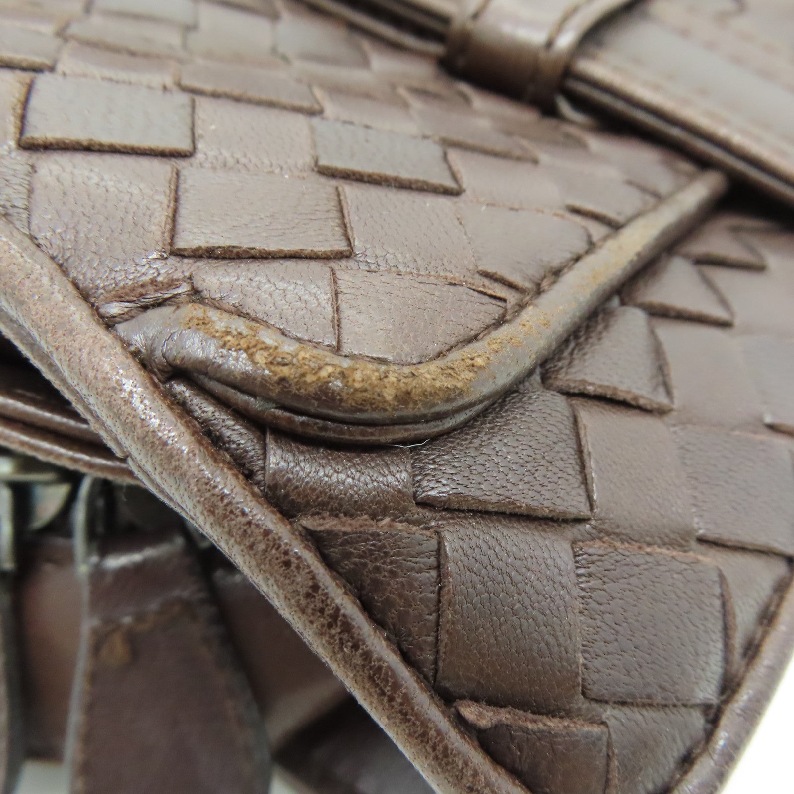 BOTTEGA VENETA 【激減優惠】牛皮皮革Hand Bag手挽袋啡色