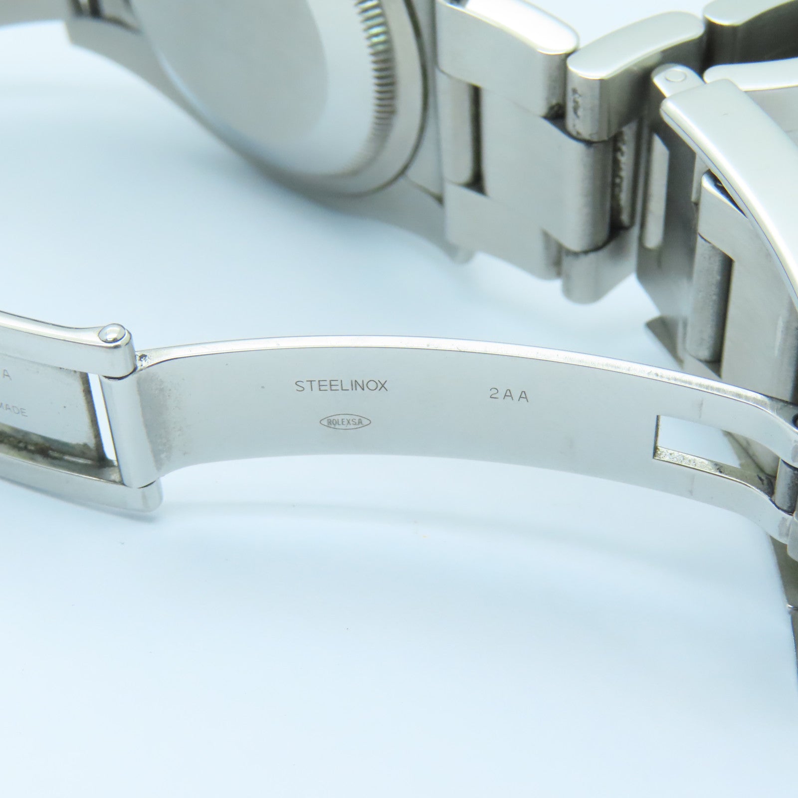 ROLEX Oyster Perpetual不鏽鋼手錶自動機芯白色