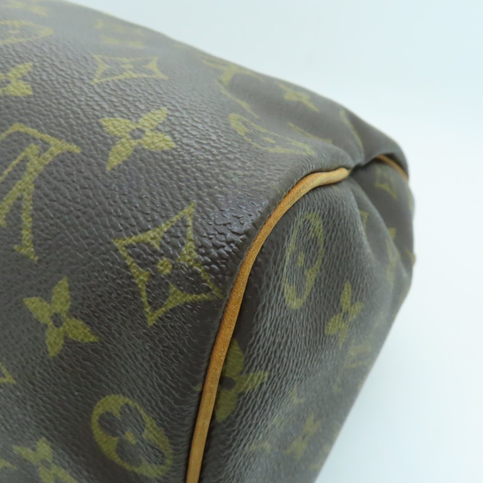 LOUIS VUITTON Monogram Speedy 35金扣手挽袋啡色