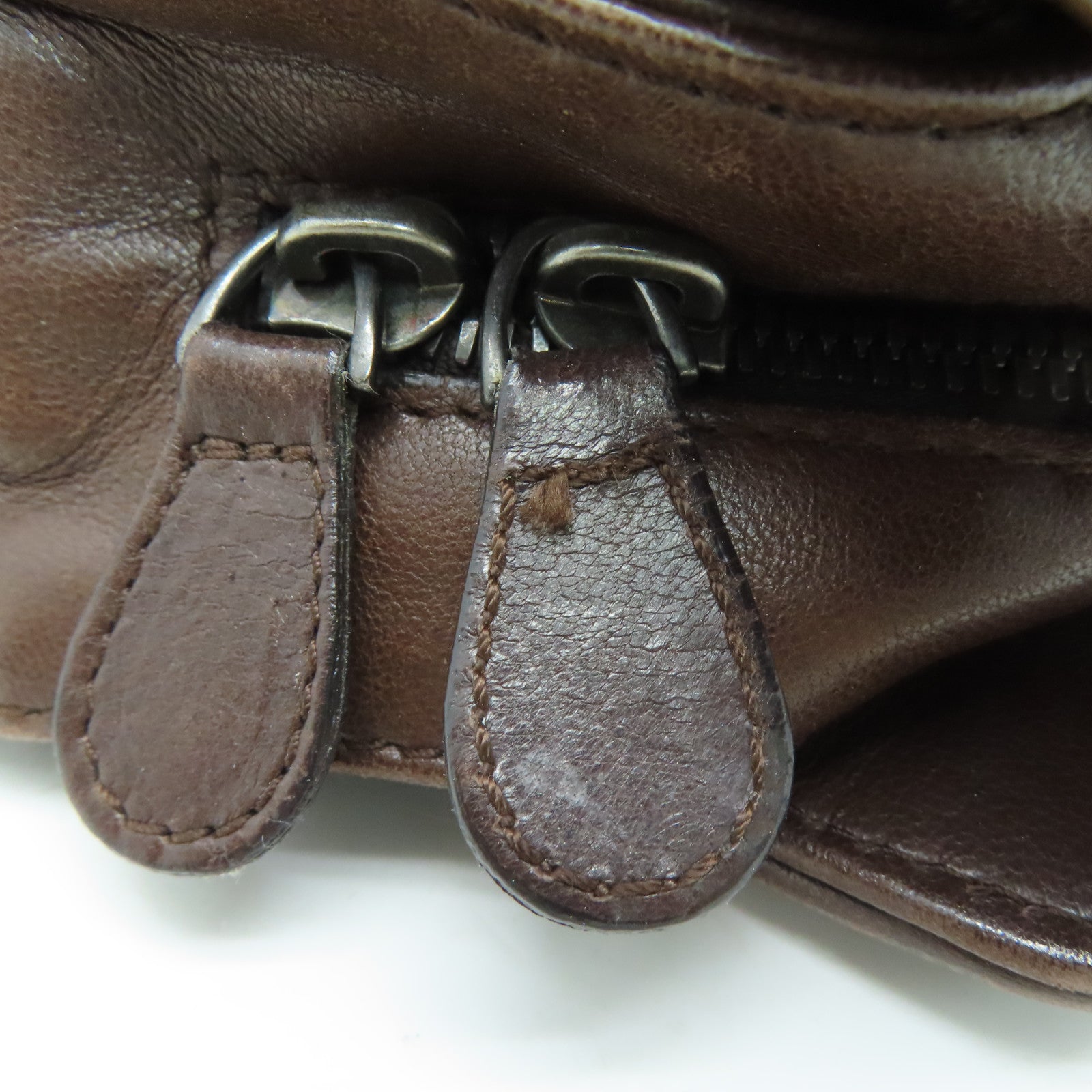 BOTTEGA VENETA 【激減優惠】牛皮皮革Hand Bag手挽袋啡色