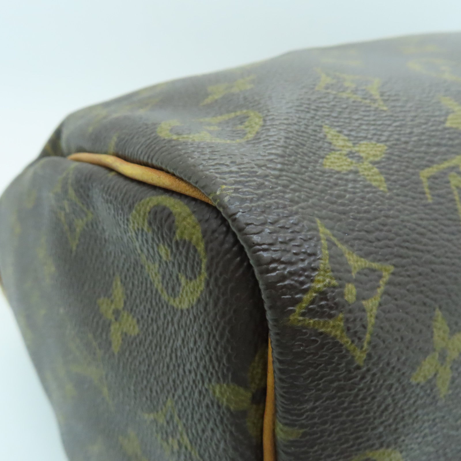 LOUIS VUITTON Monogram Speedy 35金扣手挽袋啡色