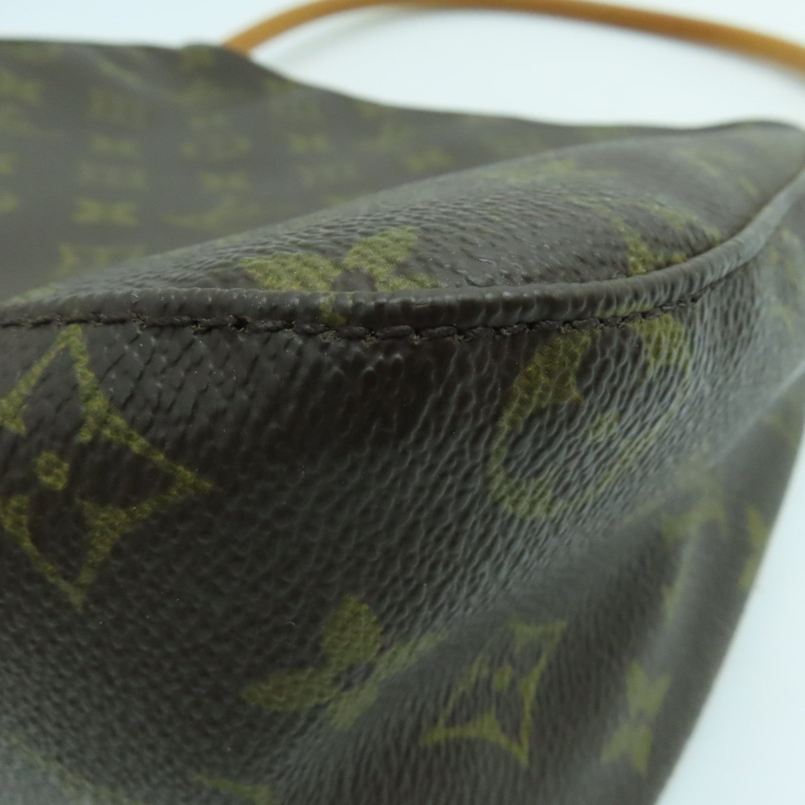 LOUIS VUITTON Monogram Looping MM金扣手挽袋/肩背袋啡色