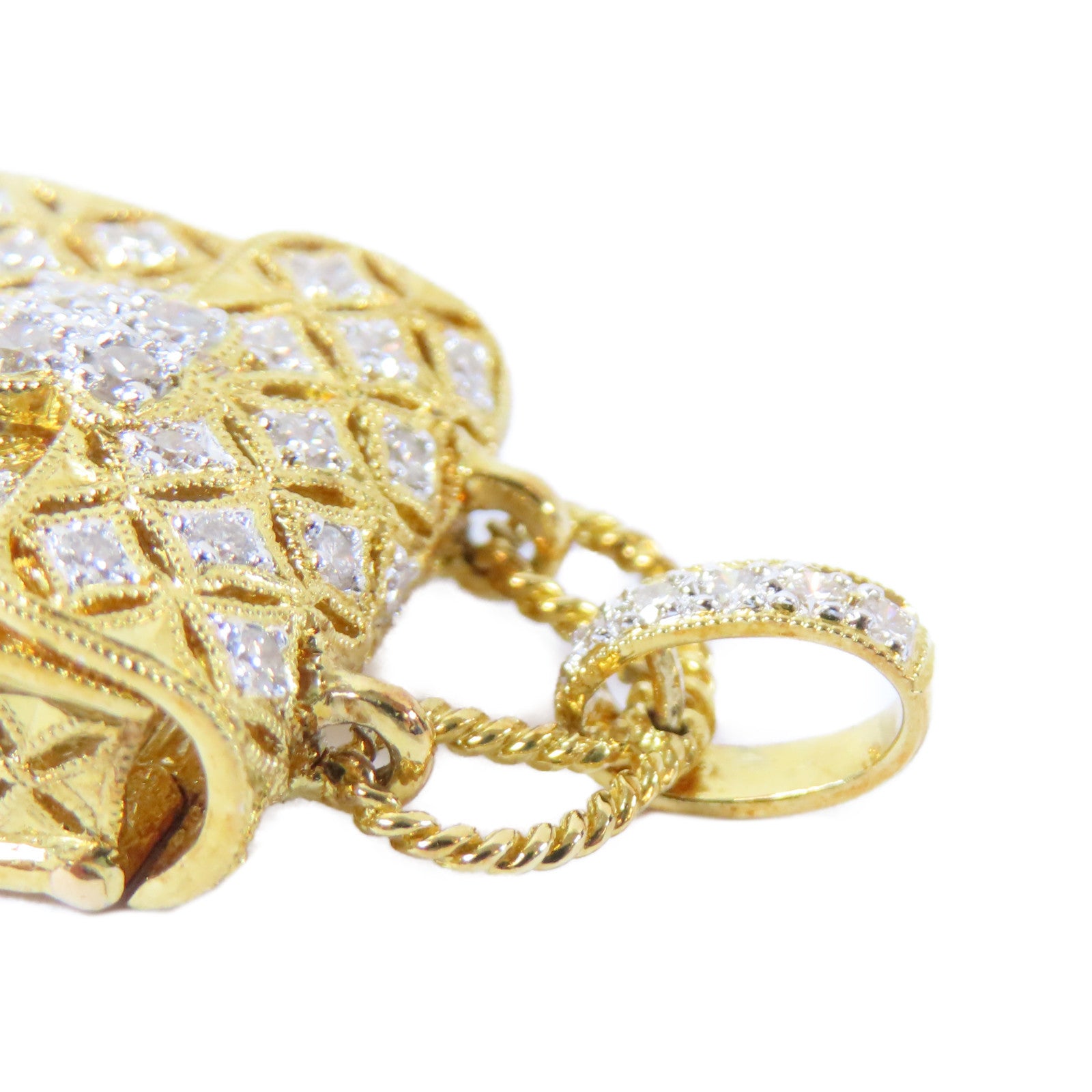 JEWELRY 18K黃金/鑽石Diamond Pendant Top 0.60ct鑽石吊墜