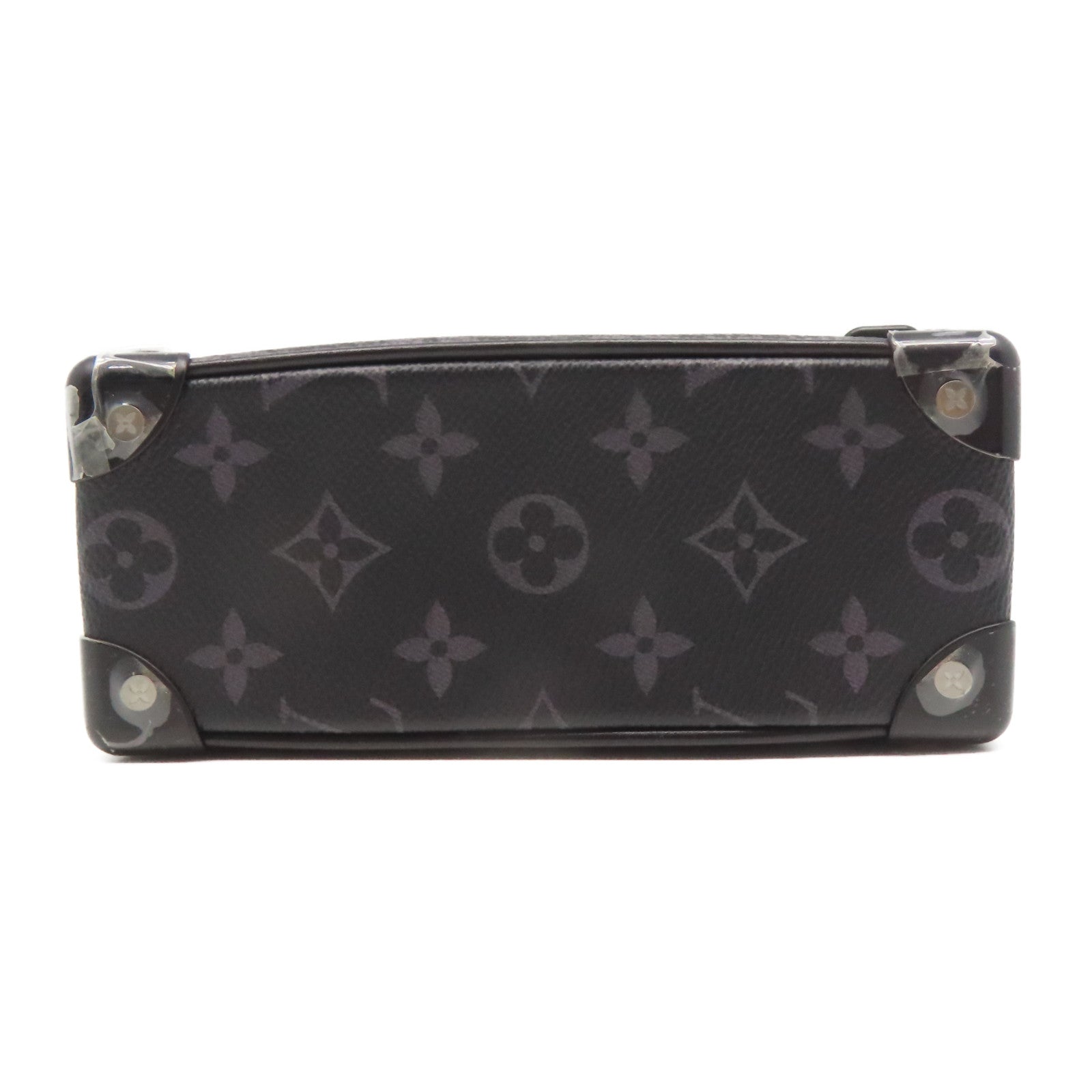 LOUIS VUITTON Monogram Eclipse Mini Soft Truck肩背袋灰色