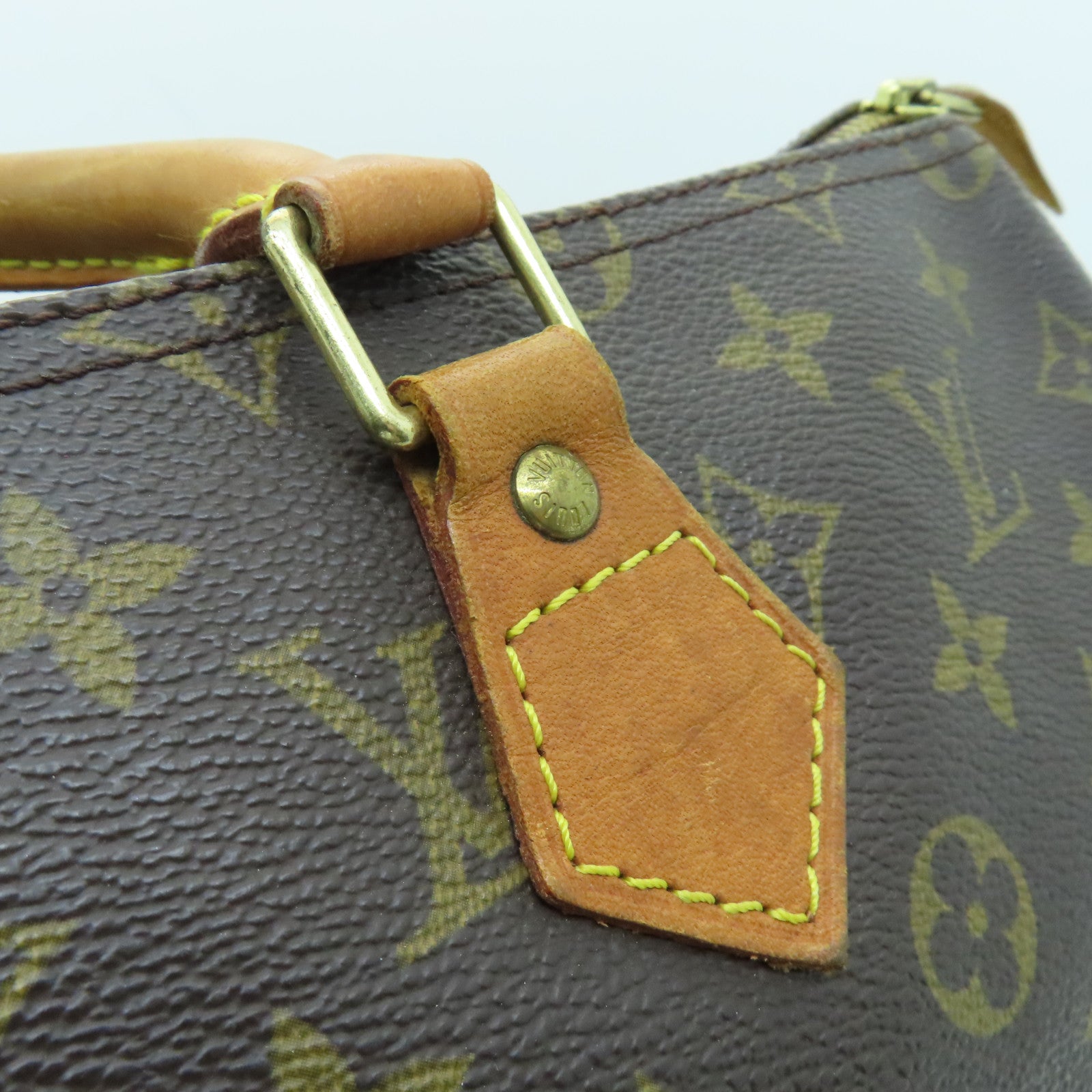 LOUIS VUITTON Monogram Speedy 35金扣手挽袋啡色