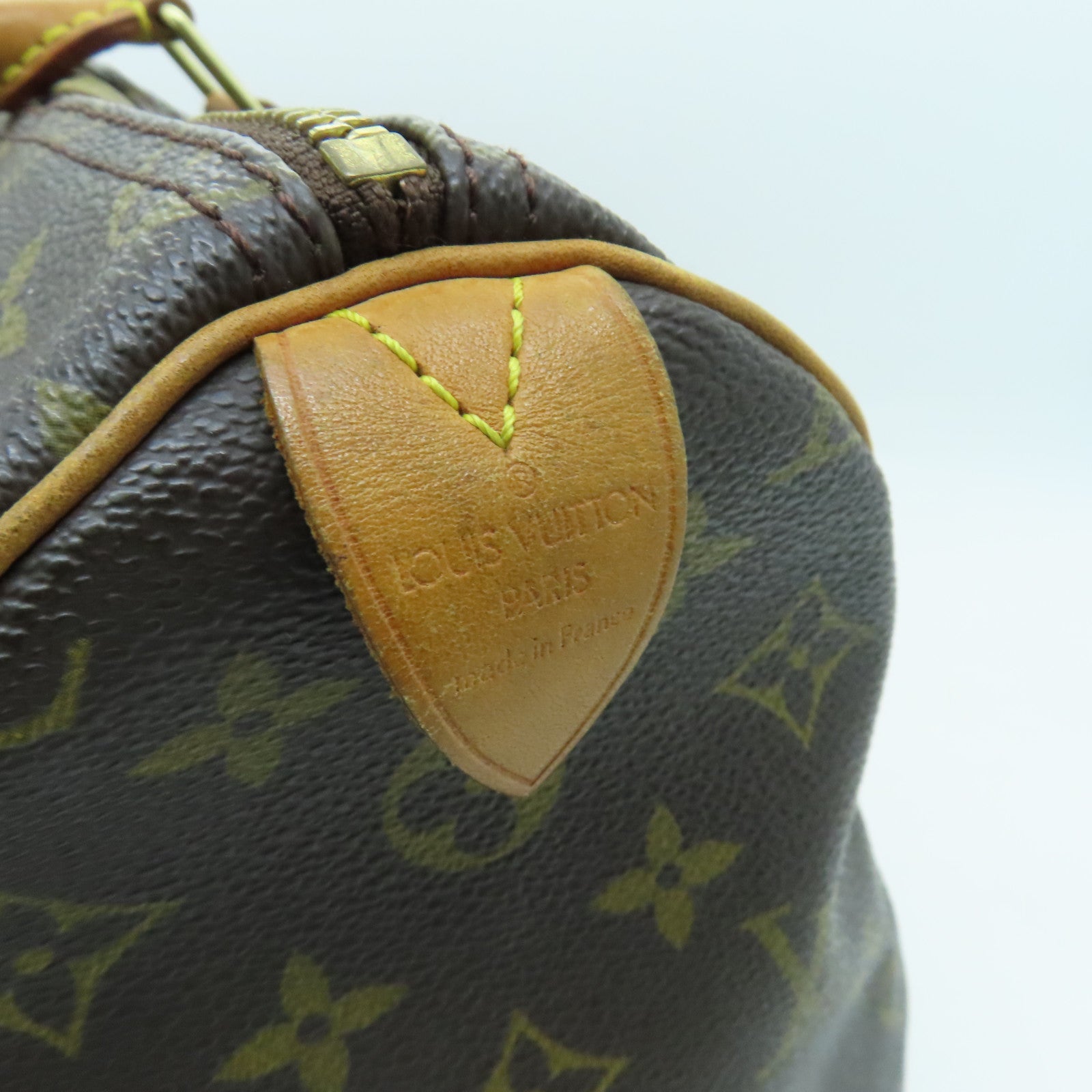 LOUIS VUITTON Monogram Speedy 35金扣手挽袋啡色