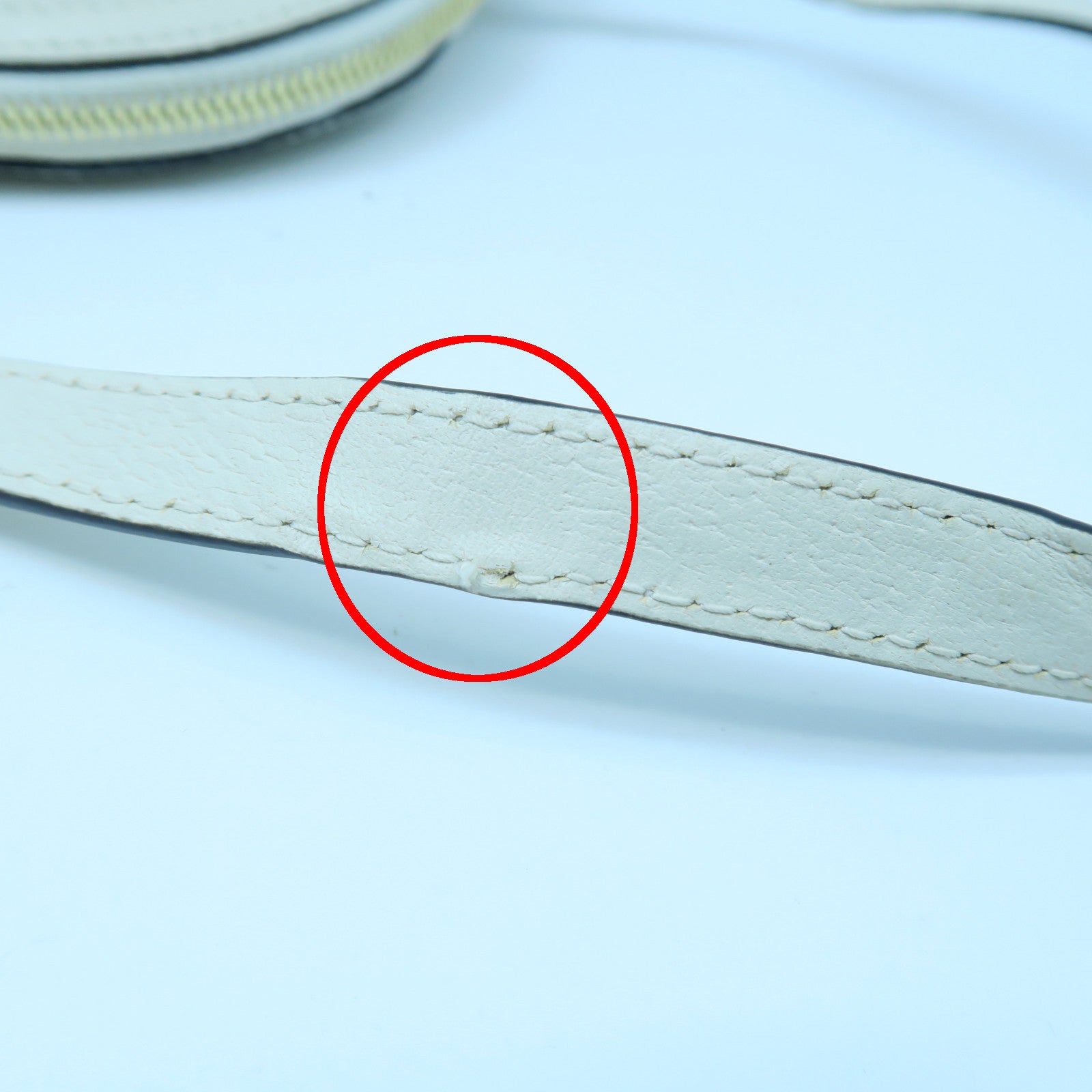 GUCCI 牛皮皮革Ophidia金扣肩背袋白色