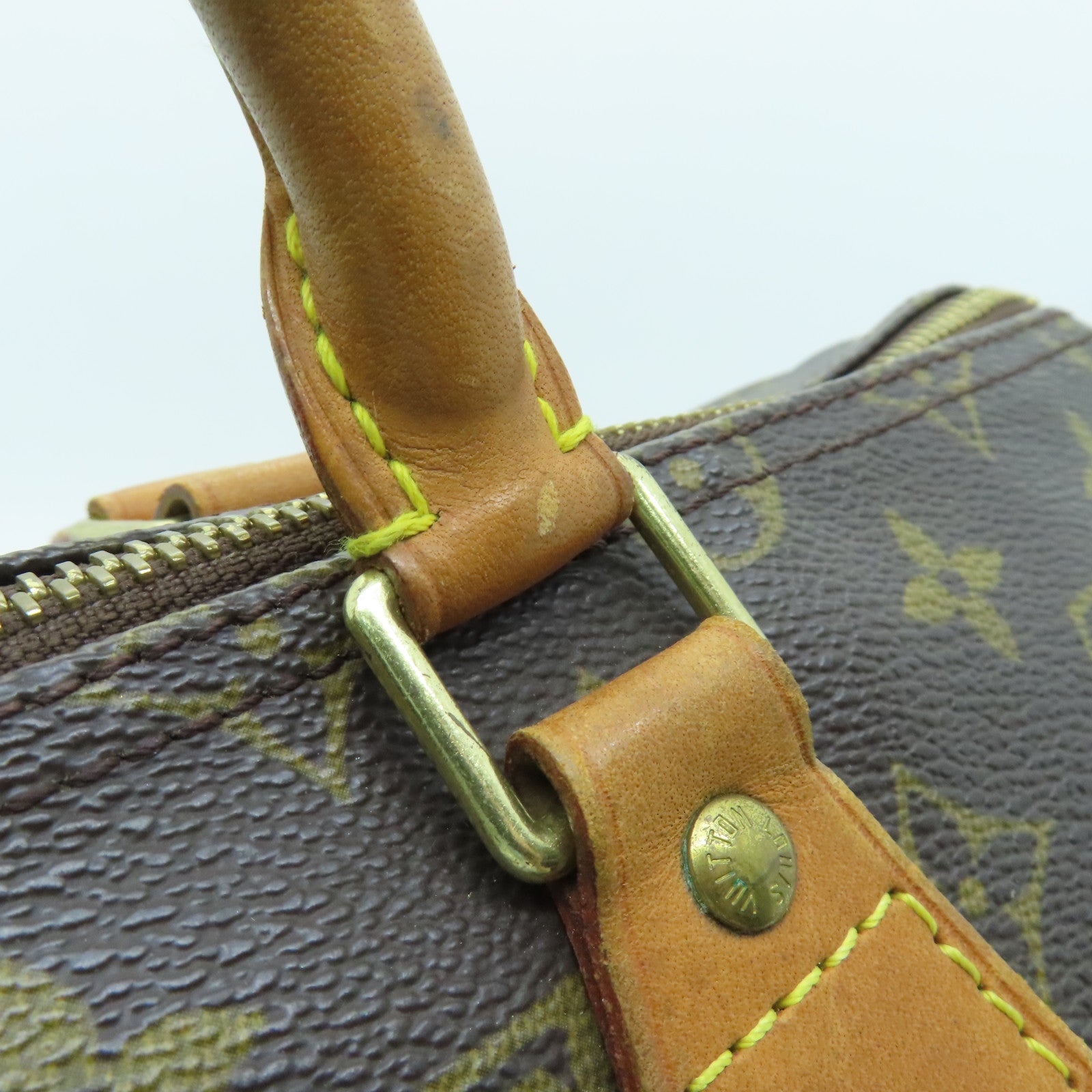LOUIS VUITTON Monogram Speedy 35金扣手挽袋啡色