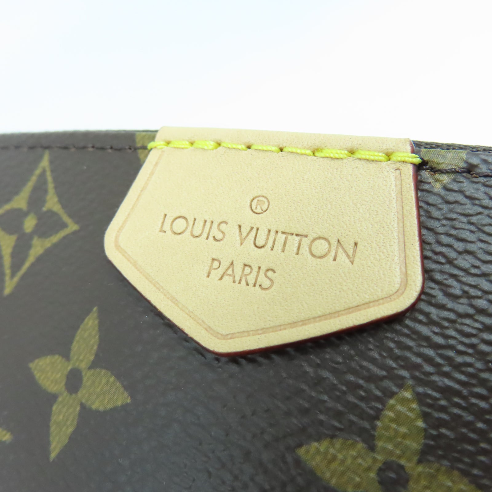 LOUIS VUITTON Monogram Multi Pochette Accessories金扣鏈帶肩背袋棕色