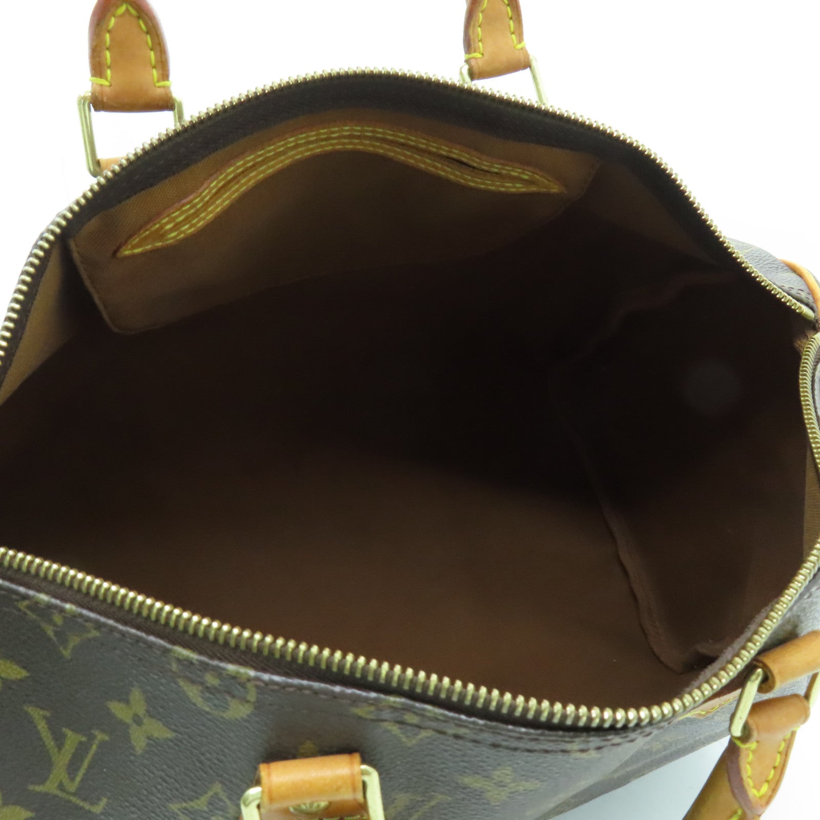 LOUIS VUITTON Monogram Speedy 35金扣手挽袋啡色