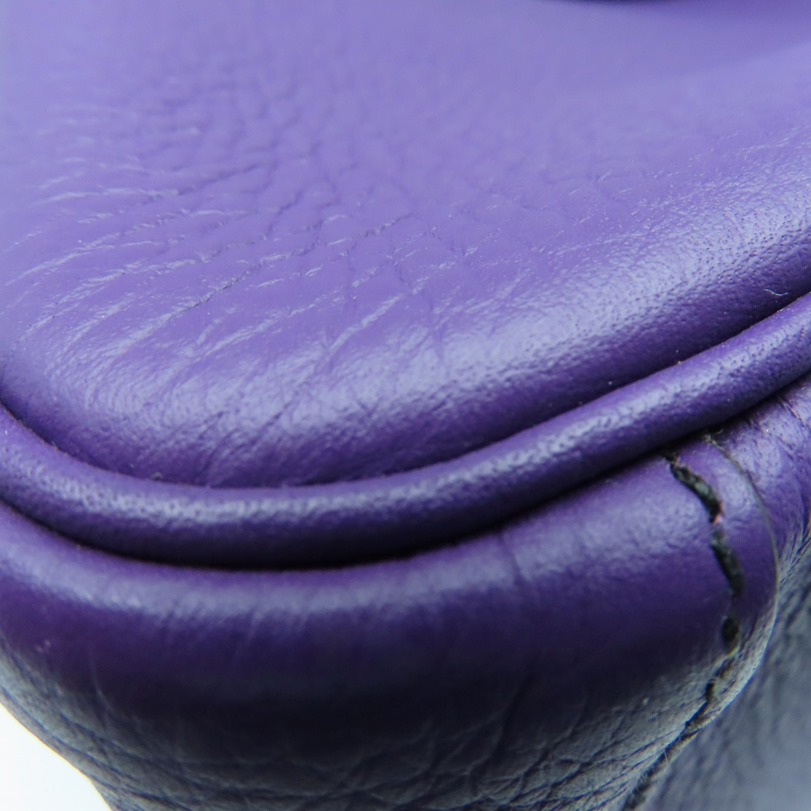 HERMES Clemence皮革Lindy 34銀扣手挽肩背袋Ultraviolet紫色