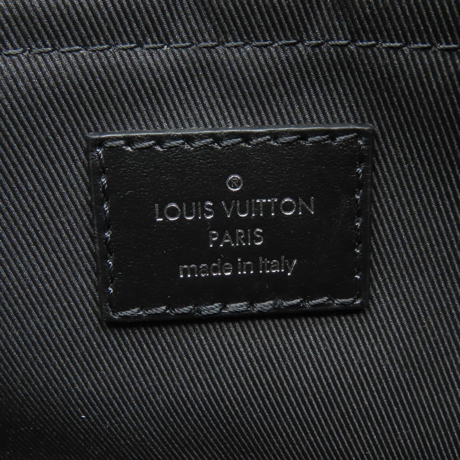 LOUIS VUITTON Monogram Eclipse Mini Soft Truck肩背袋灰色