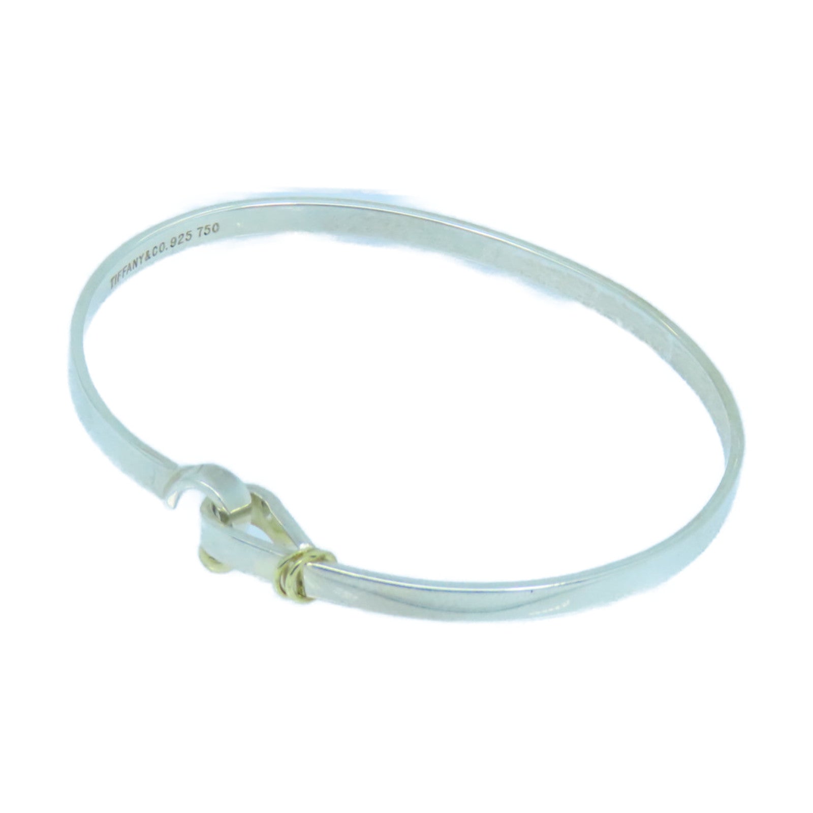 TIFFANY＆CO 925純銀/18K黃金Bracelet手鐲銀色/金色