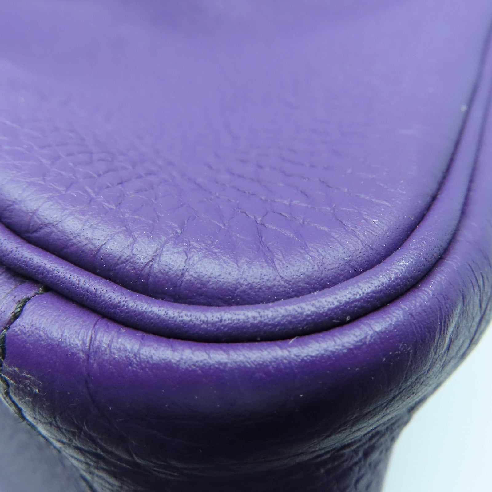 HERMES Clemence皮革Lindy 34銀扣手挽肩背袋Ultraviolet紫色