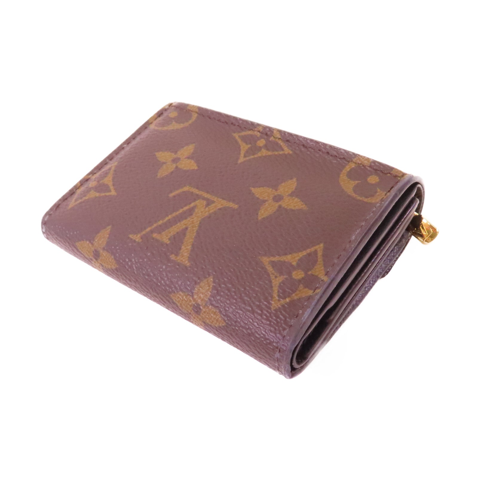 LOUIS VUITTON Monogram Zoe Mini Wallet金扣迷你錢包啡色