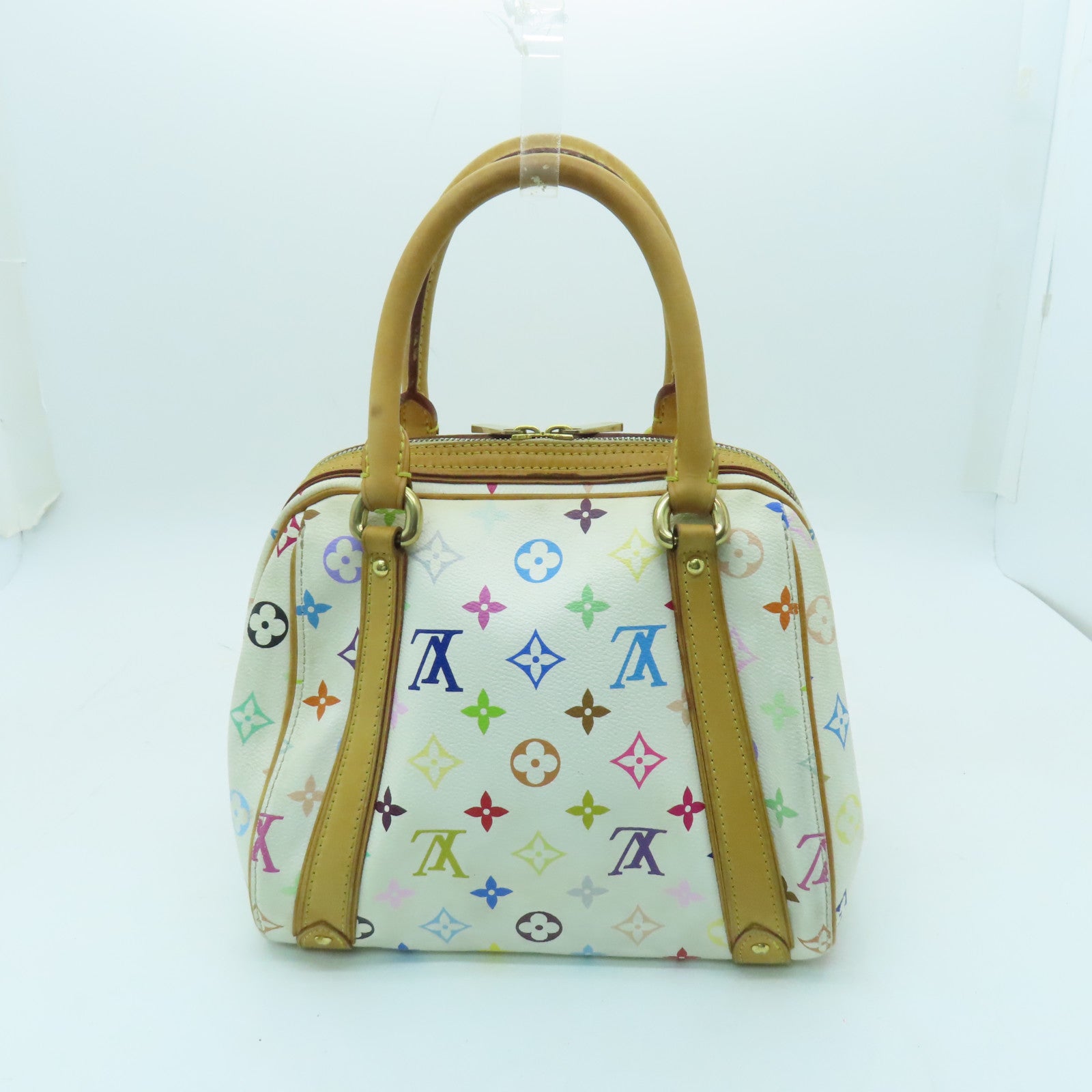 LOUIS VUITTON Monogram Multicolore Priscilla Gold Buckle Bag White/Color