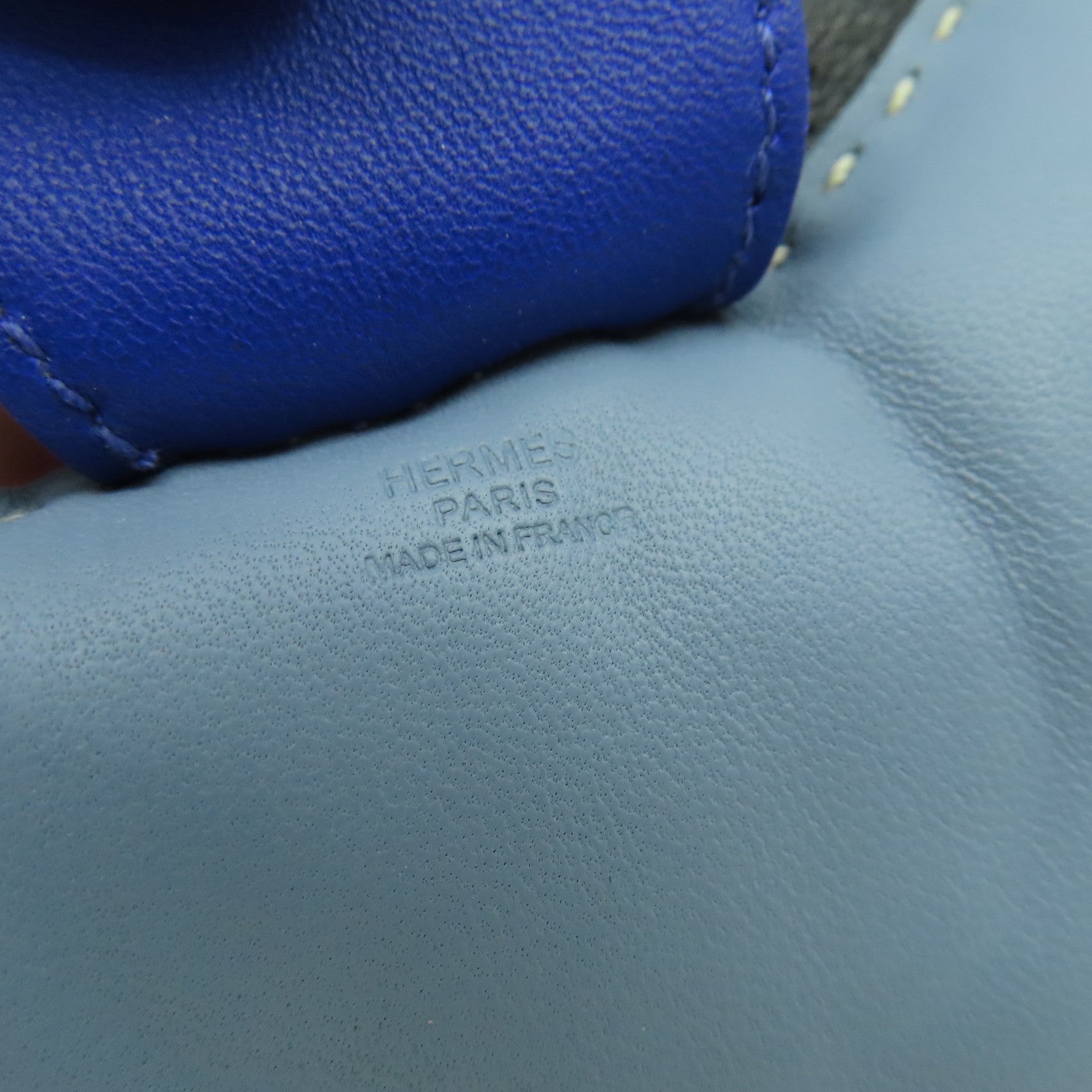 HERMES 【激減優惠】Swift皮革Rodeo L掛飾藍色