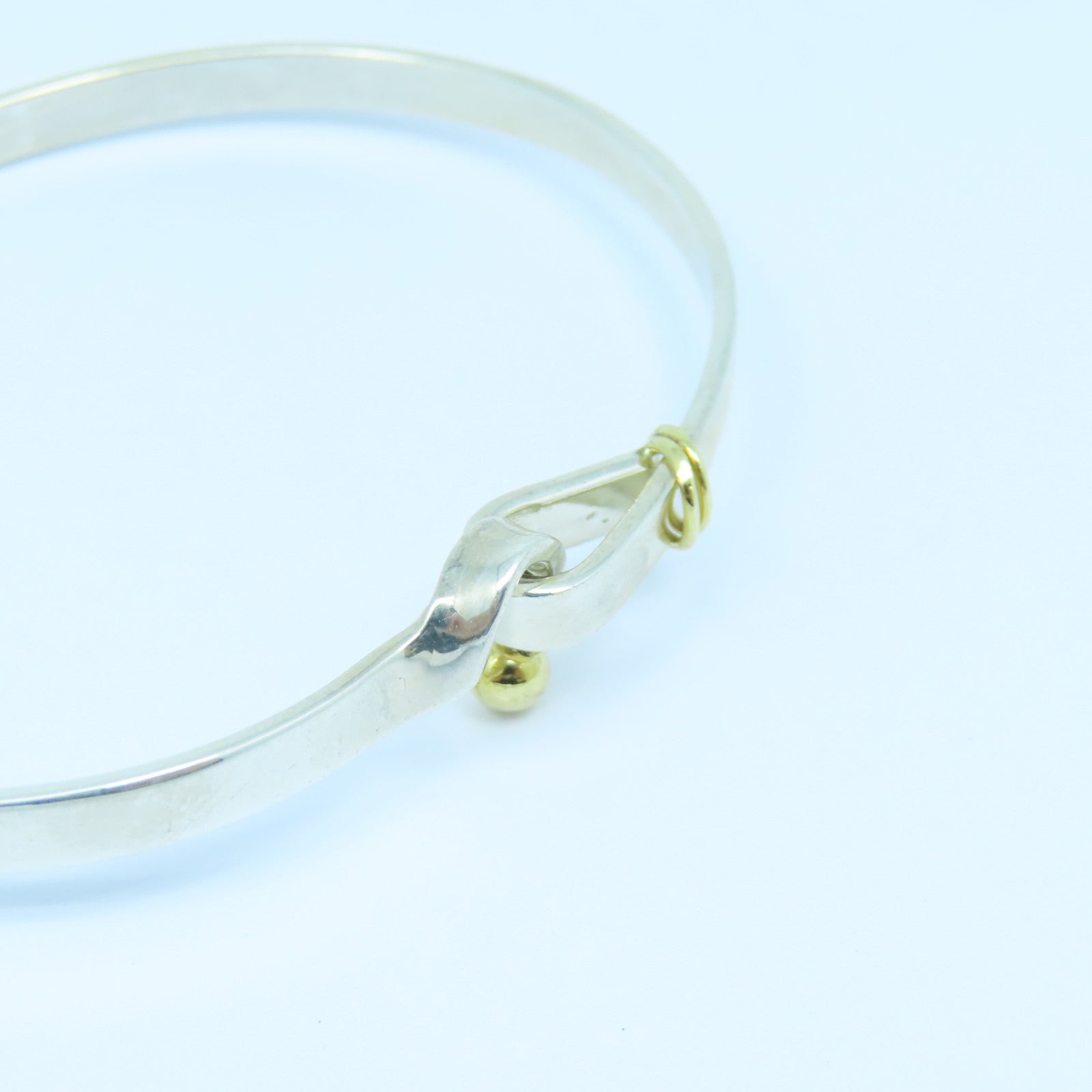 TIFFANY＆CO 925純銀/18K黃金Bracelet手鐲銀色/金色