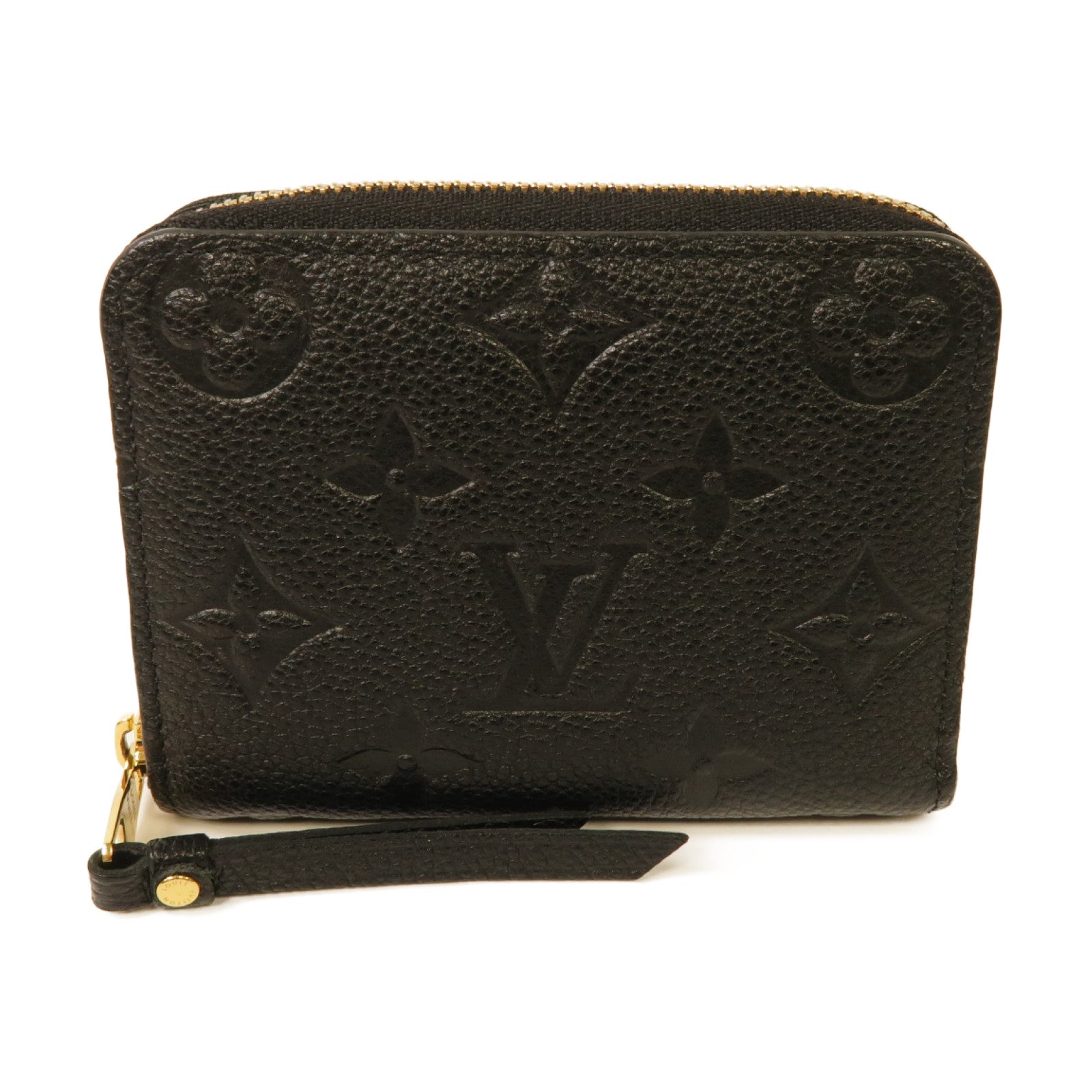 LOUIS VUITTON Monogram Empreinte Zippy Coin Purse金扣零錢包黑色