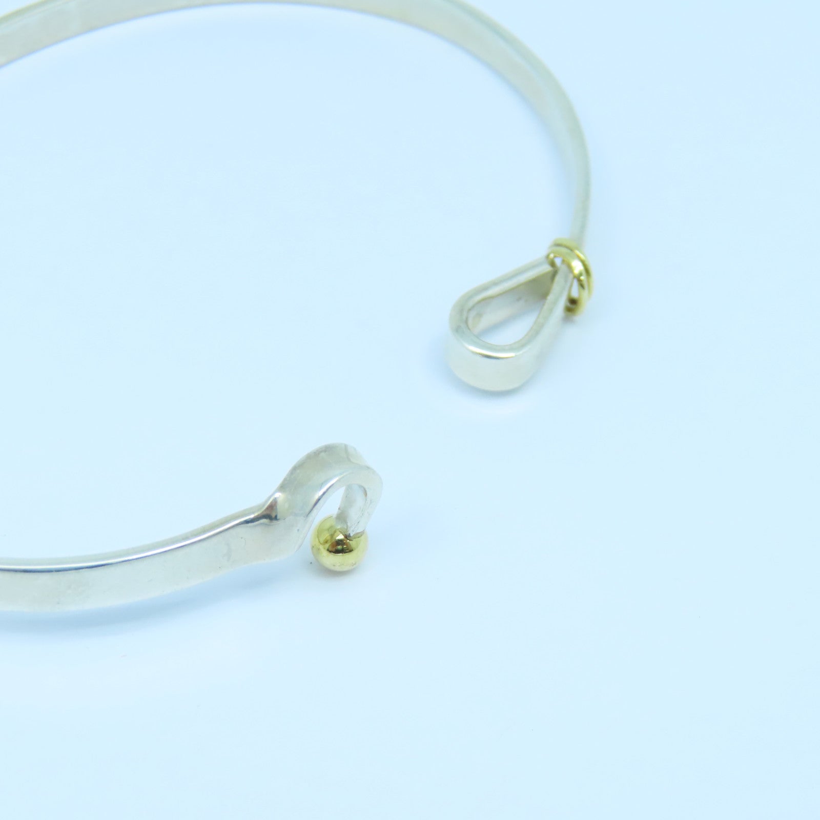 TIFFANY＆CO 925純銀/18K黃金Bracelet手鐲銀色/金色