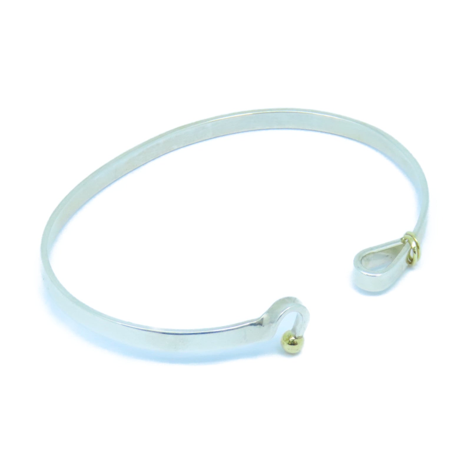 TIFFANY＆CO 925純銀/18K黃金Bracelet手鐲銀色/金色