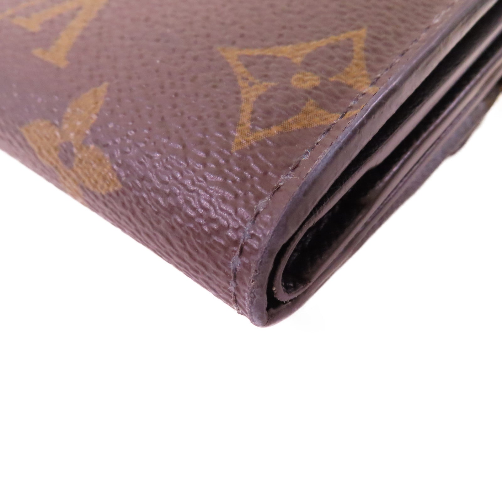 LOUIS VUITTON Monogram Zoe Mini Wallet金扣迷你錢包啡色
