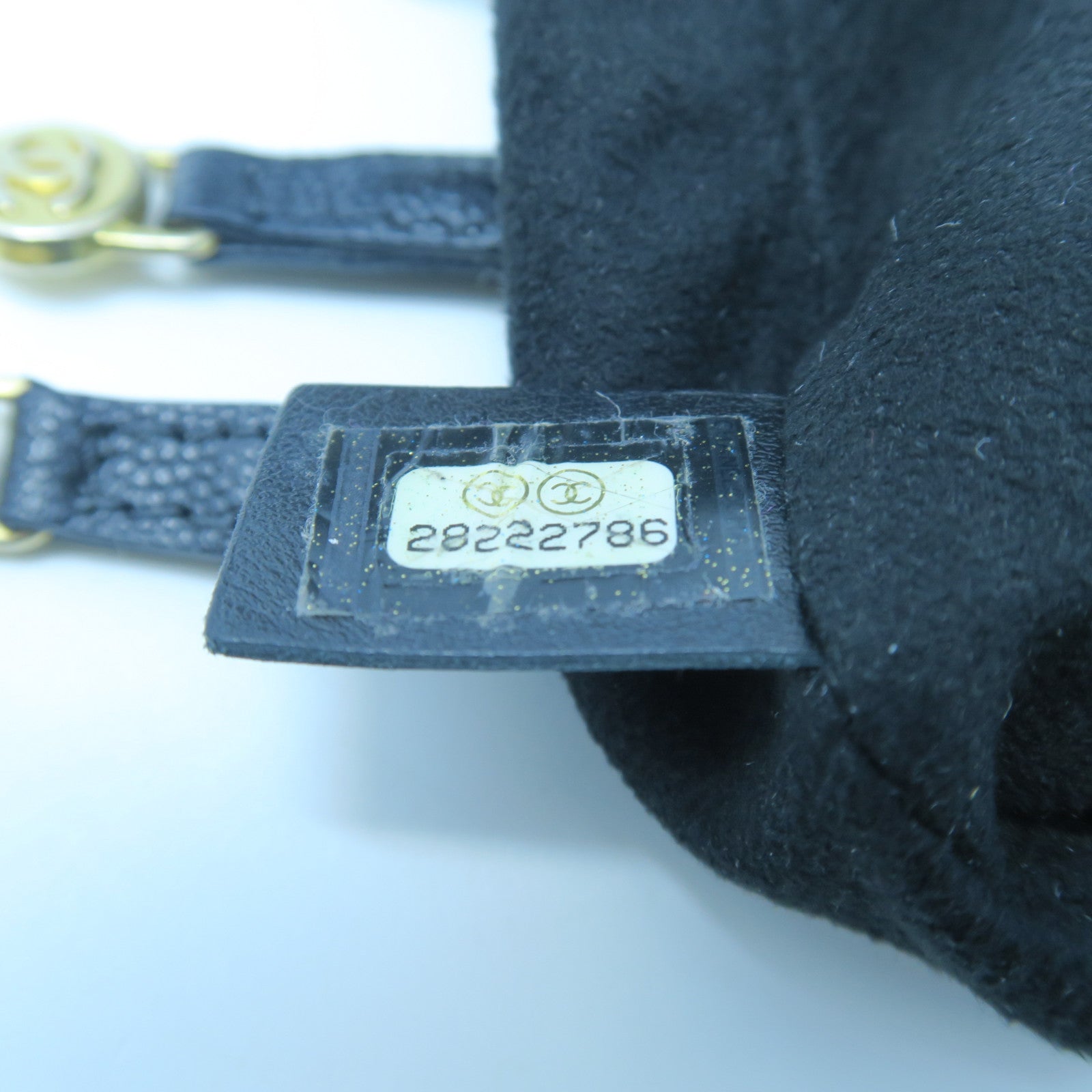 CHANEL Caviar Leather Small Bucket with Chain Gold Buckle Chain Shoulder Bag Black
