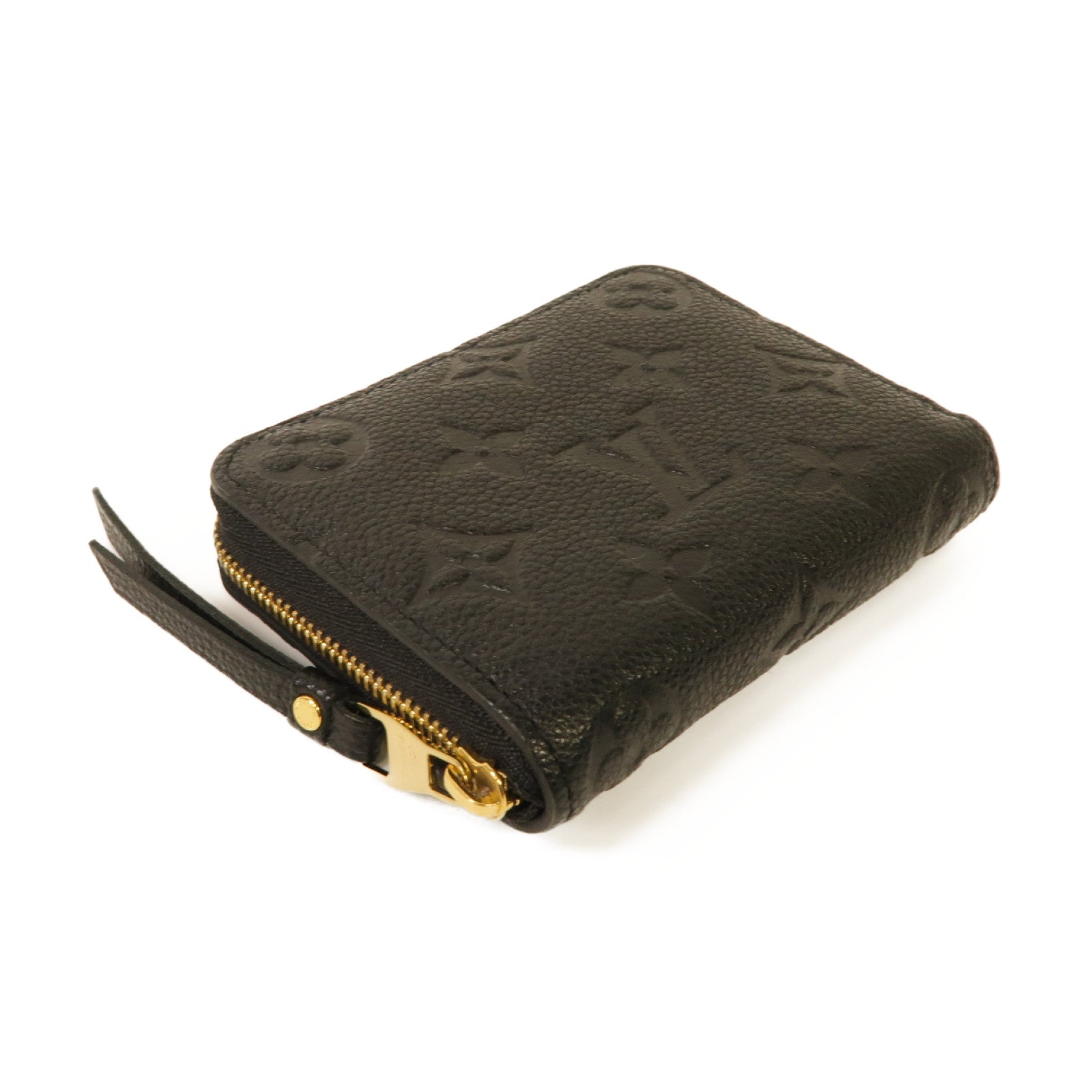 LOUIS VUITTON Monogram Empreinte Zippy Coin Purse金扣零錢包黑色