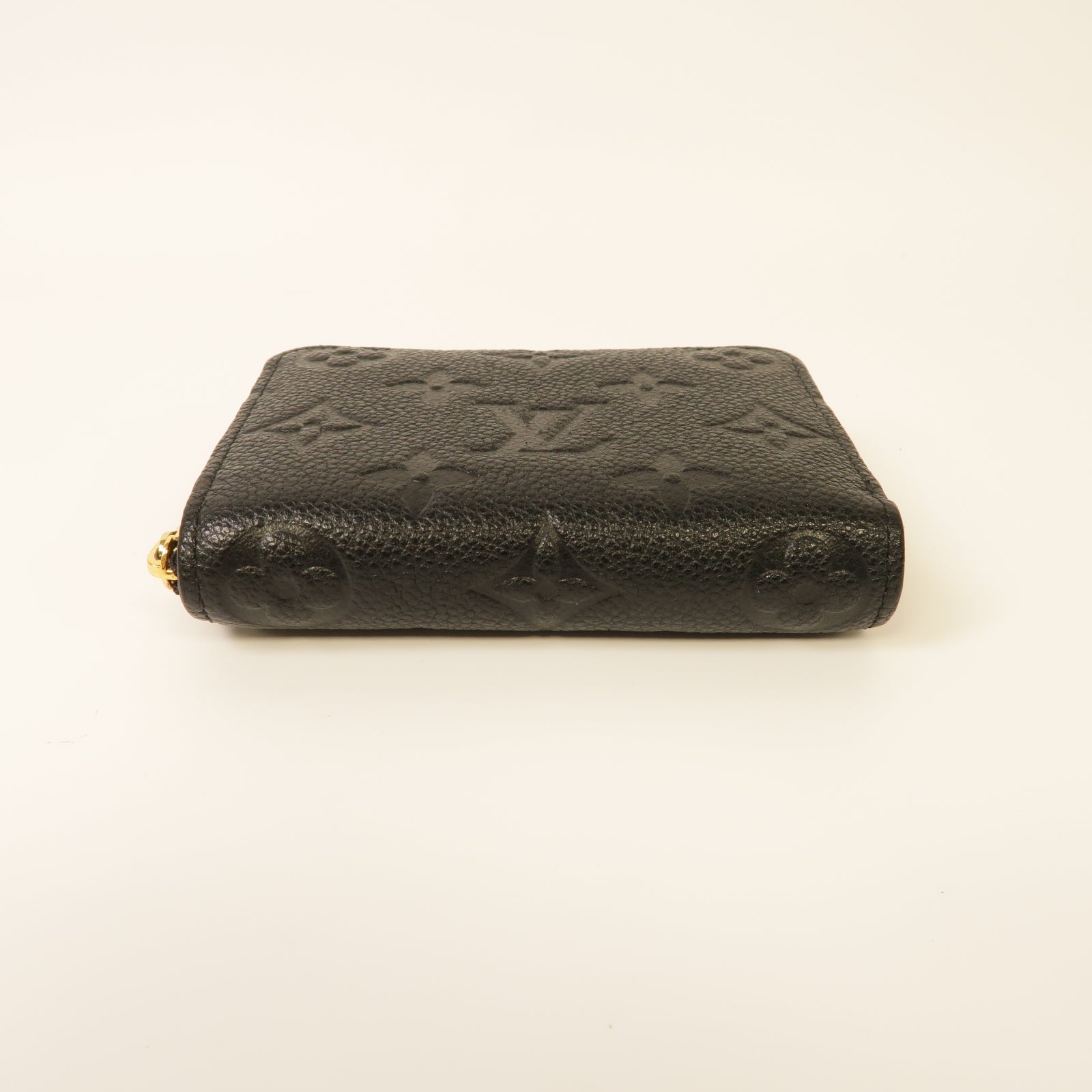 LOUIS VUITTON Monogram Empreinte Zippy Coin Purse金扣零錢包黑色