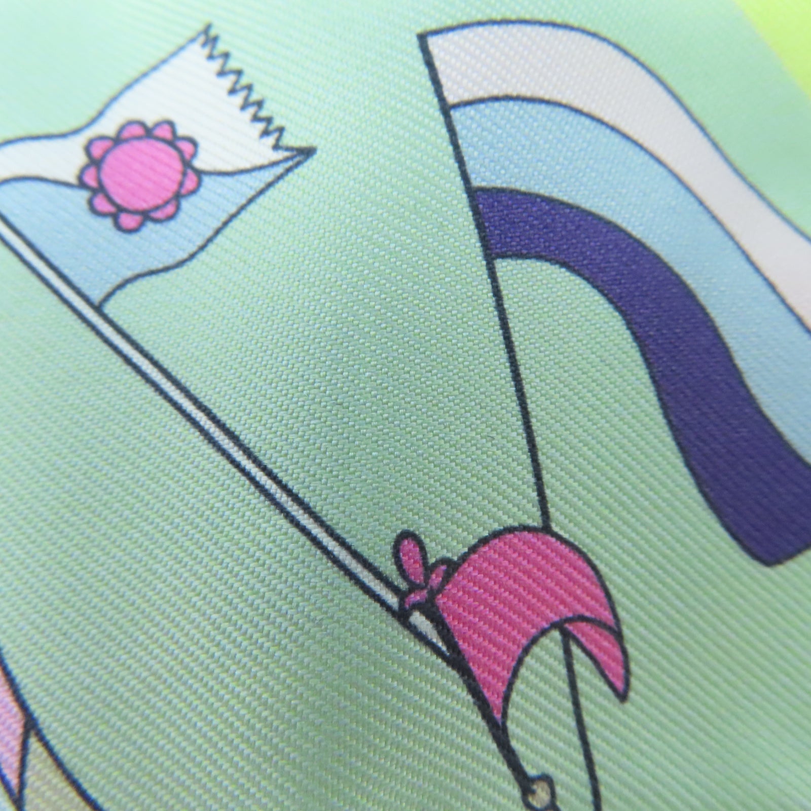 HERMES 【激減優惠】絲質Twilly絲巾紫色
