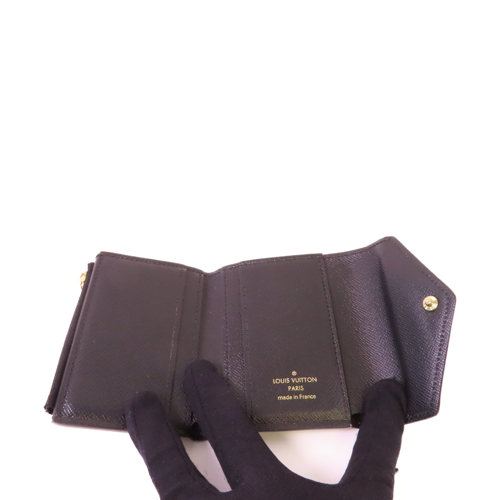 LOUIS VUITTON Monogram Zoe Mini Wallet金扣迷你錢包啡色