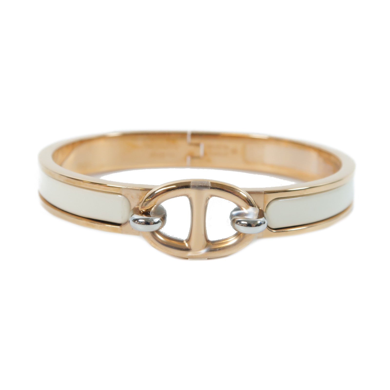 HERMES 金屬Mini Clic Chaine Ancre Bracelet金扣手鐲