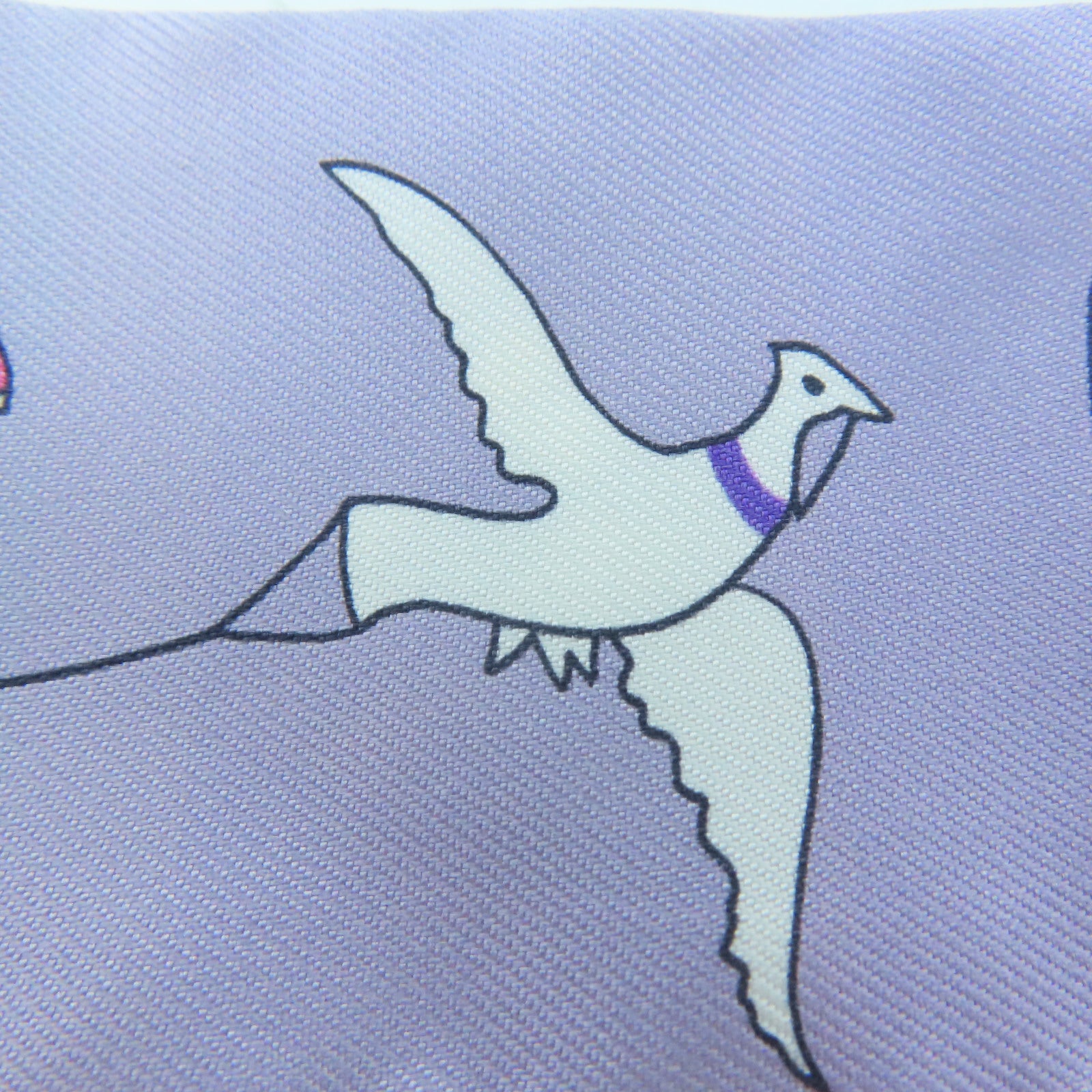 HERMES 【激減優惠】絲質Twilly絲巾紫色
