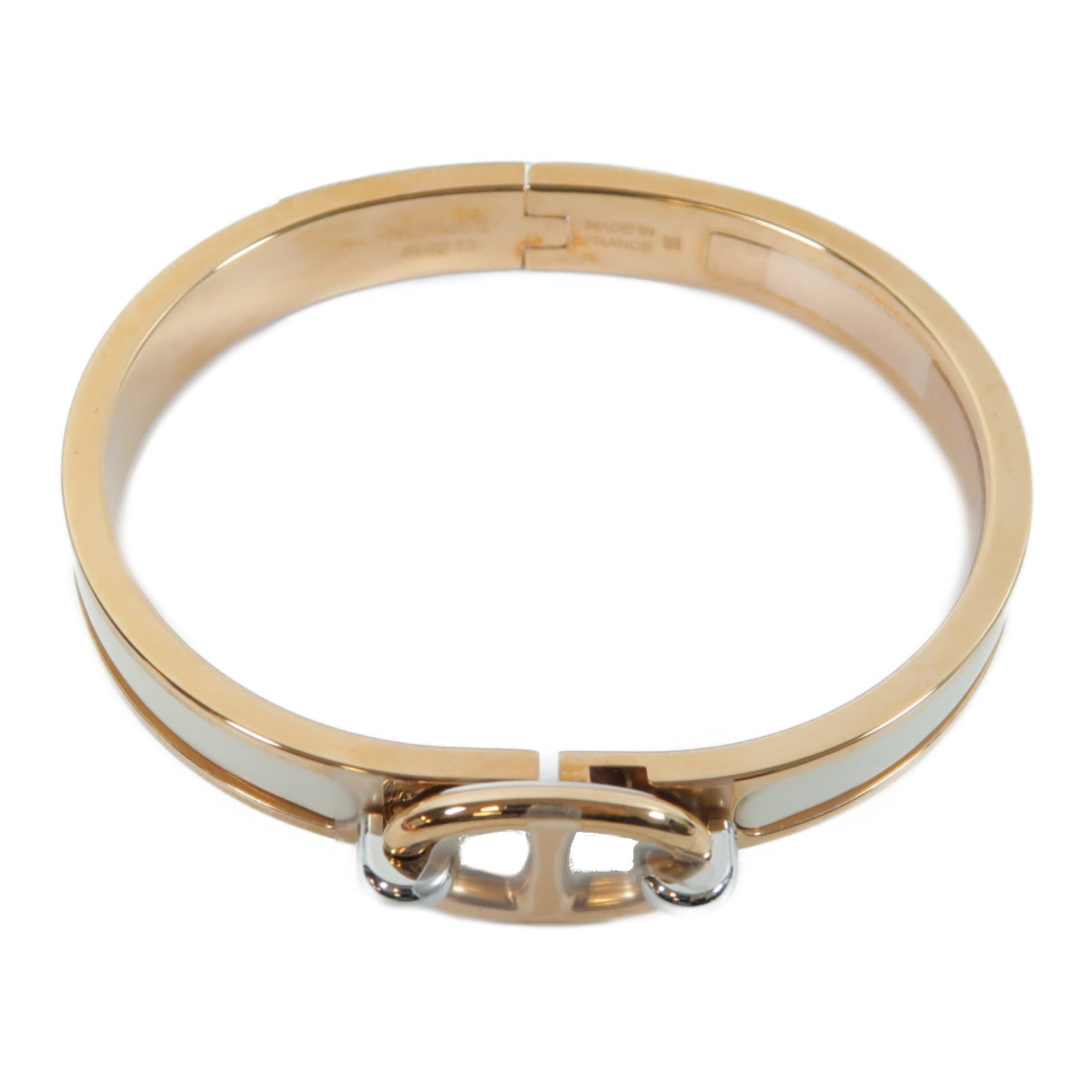 HERMES 金屬Mini Clic Chaine Ancre Bracelet金扣手鐲
