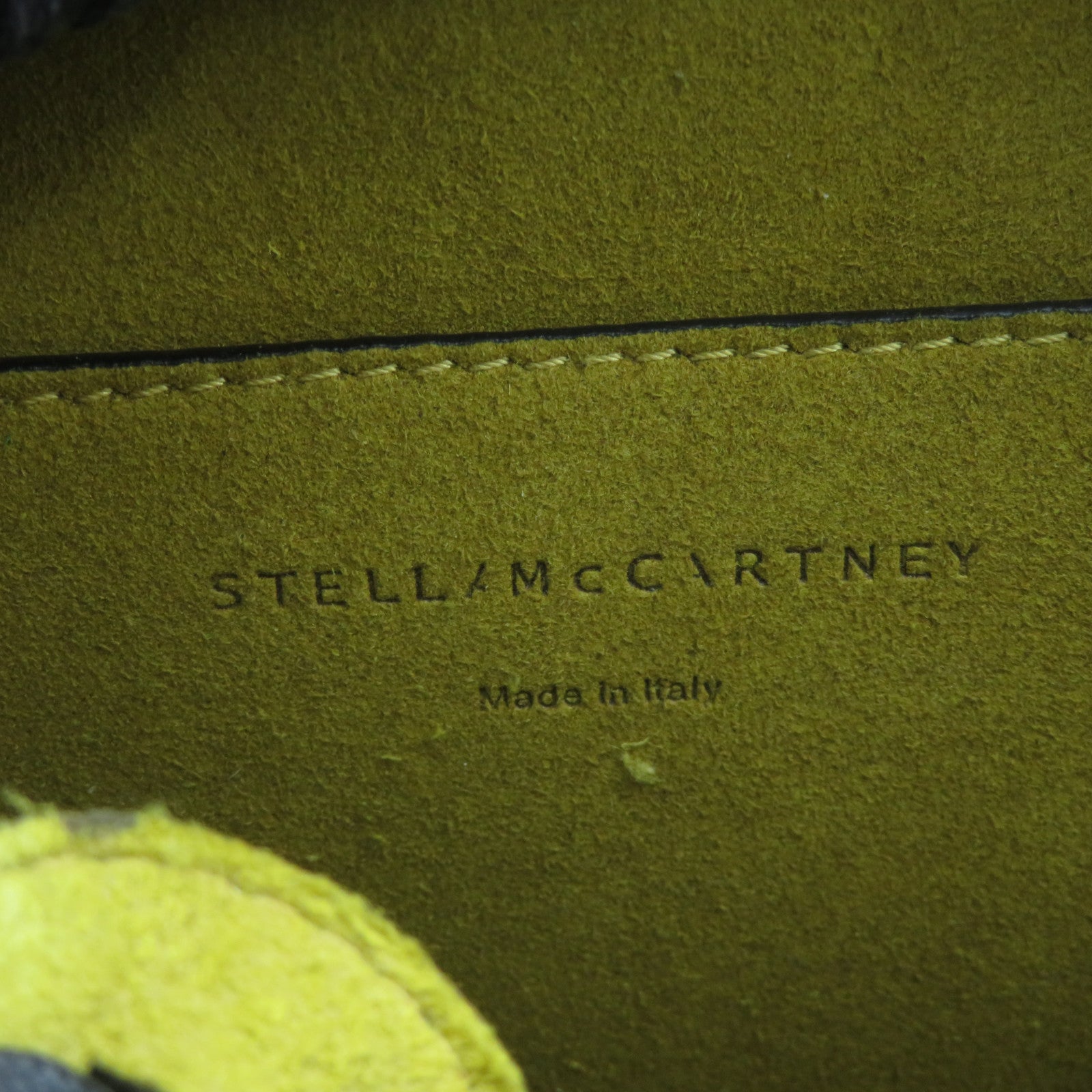 Stella McCartney 聚酯纖維Stella Mccartney銀扣鏈帶手挽袋黑色