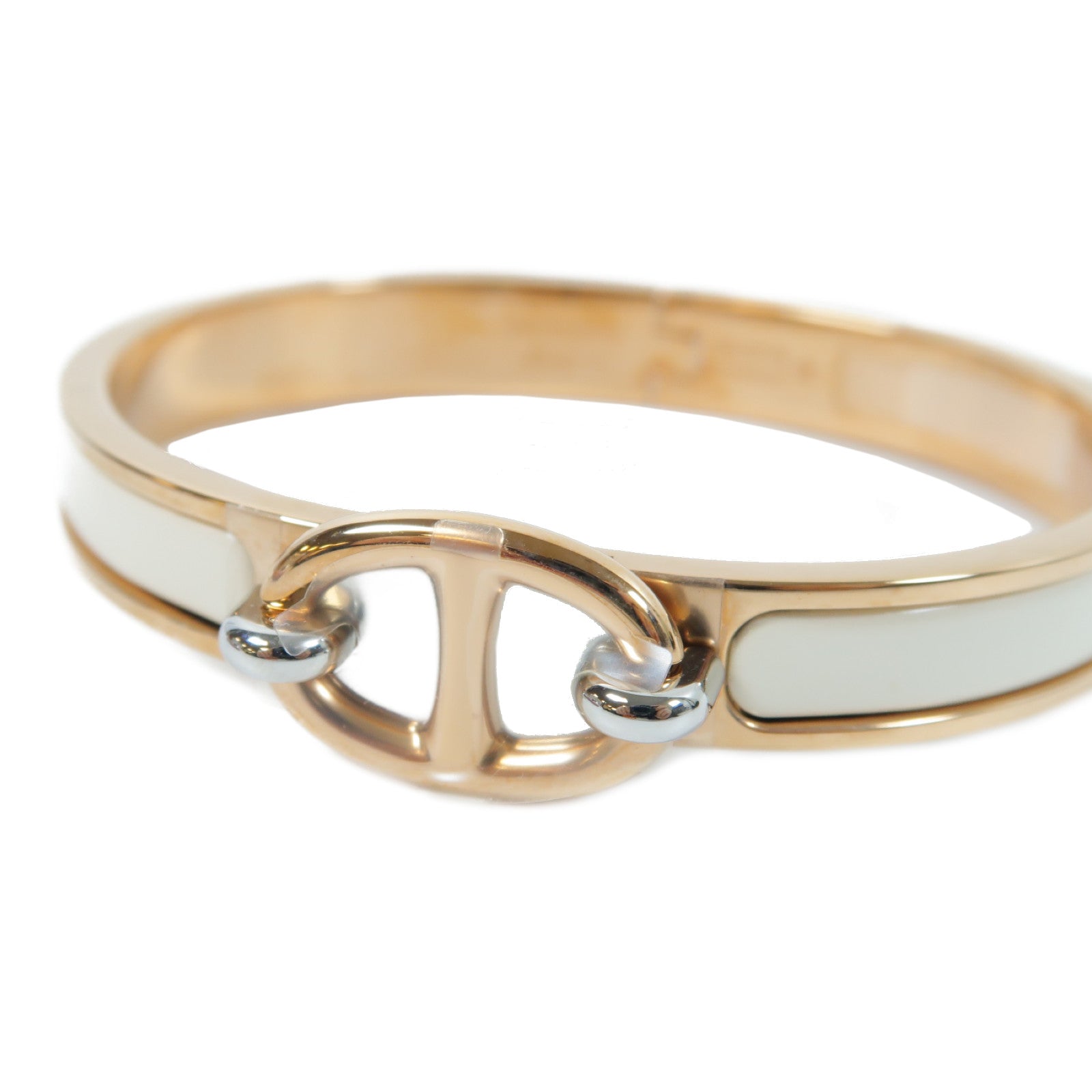 HERMES 金屬Mini Clic Chaine Ancre Bracelet金扣手鐲