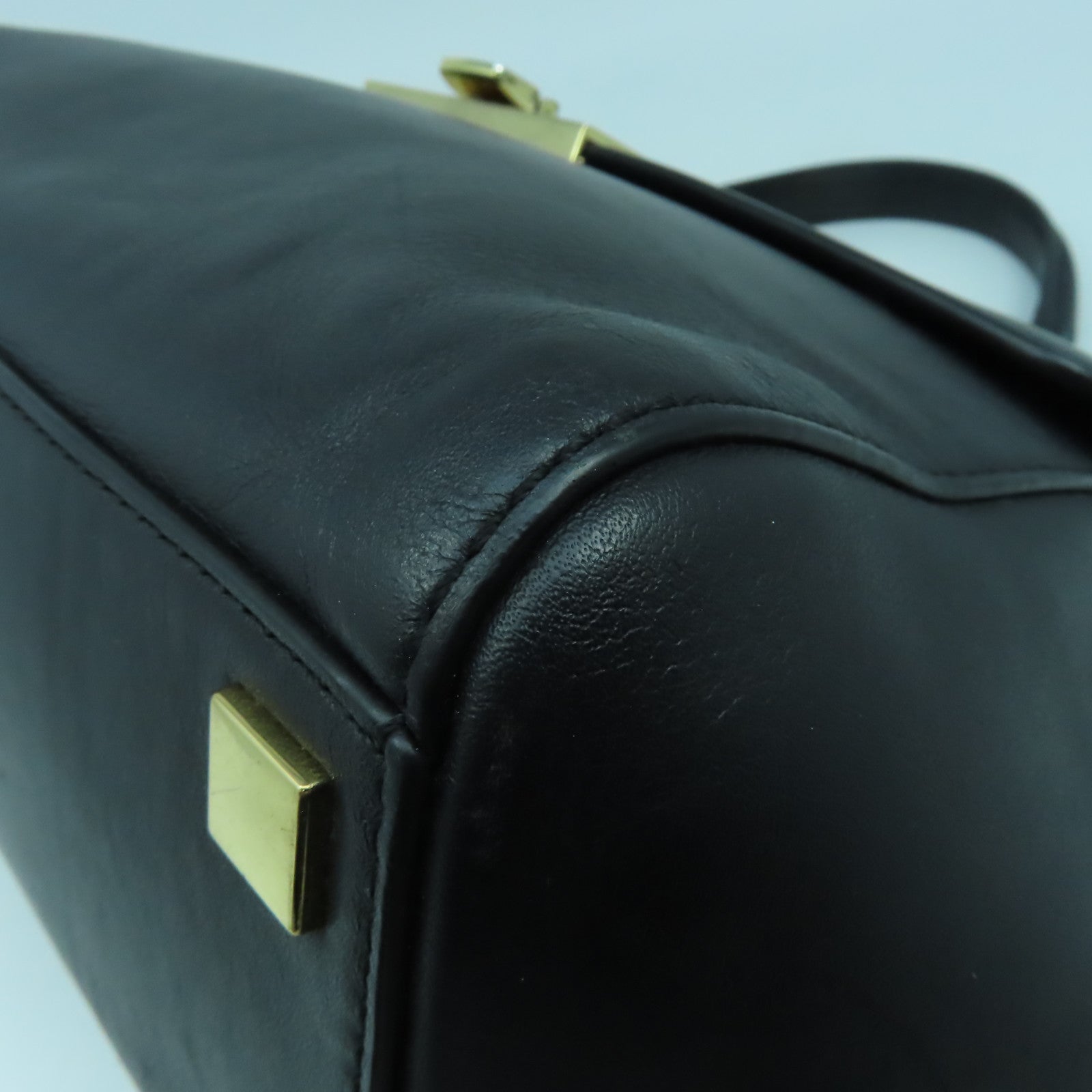 Michael Kors 牛皮皮革Shoulder Bag金扣手挽肩背兩用袋黑色