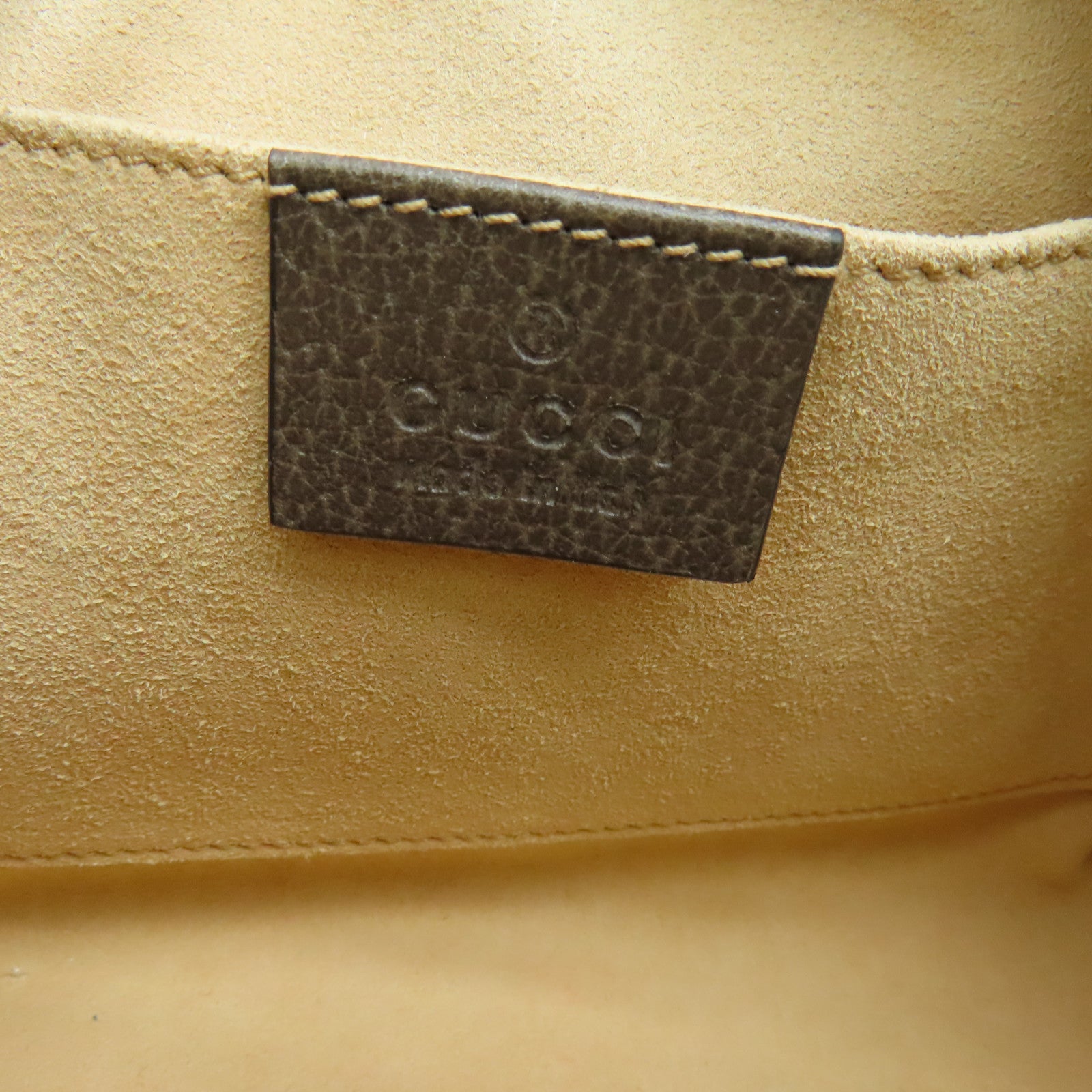 GUCCI Coated Canvas Waist Bag Gold Buckle Waist Bag Brown