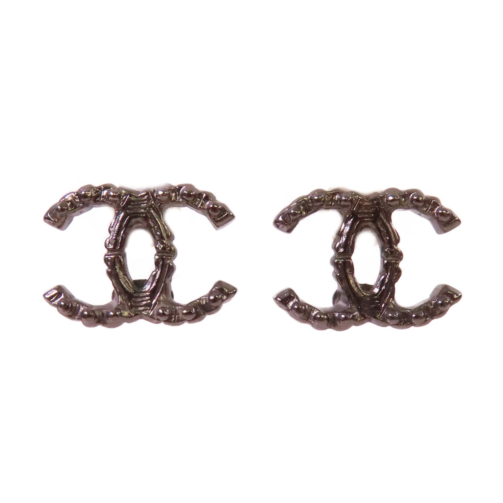 CHANEL 金屬CC Earrings耳環銀色