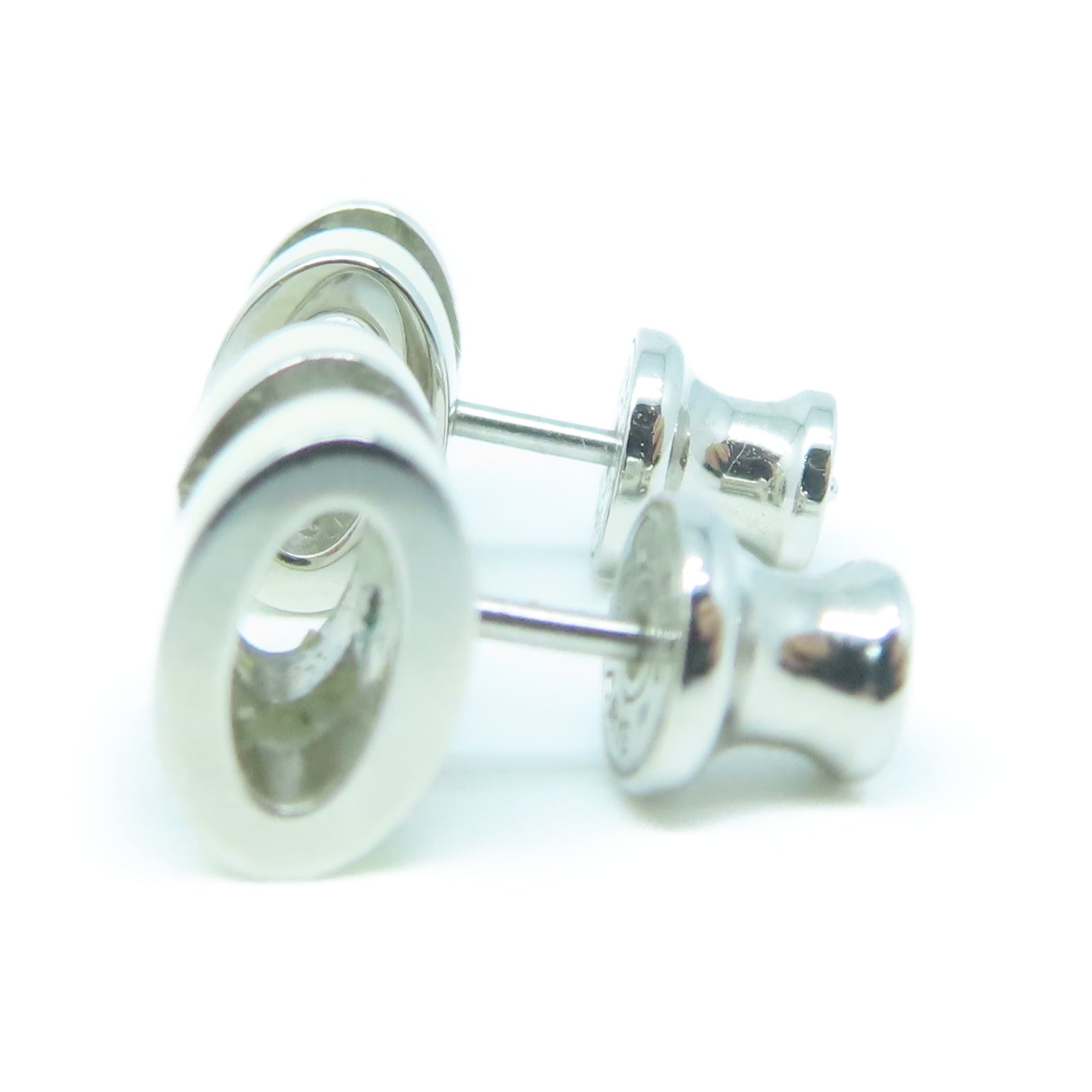 HERMES 金屬Pop H Earrings耳環白色