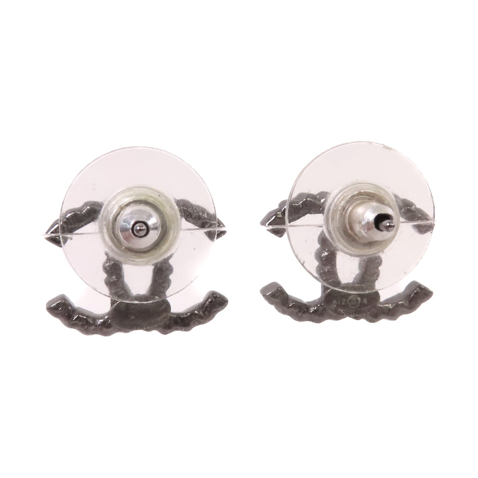 CHANEL 金屬CC Earrings耳環銀色