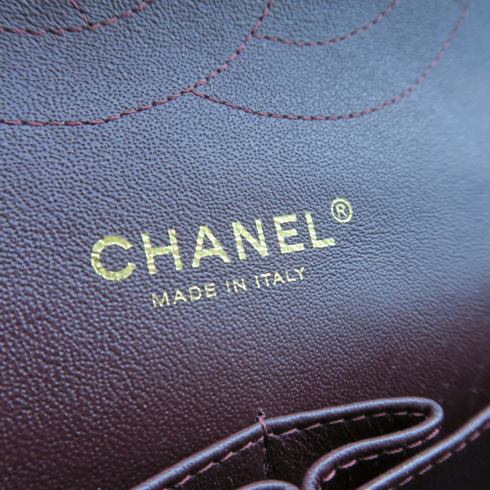CHANEL Diamond Sheepskin Leather Classic Jumbo Gold Buckle Chain Shoulder Bag Black