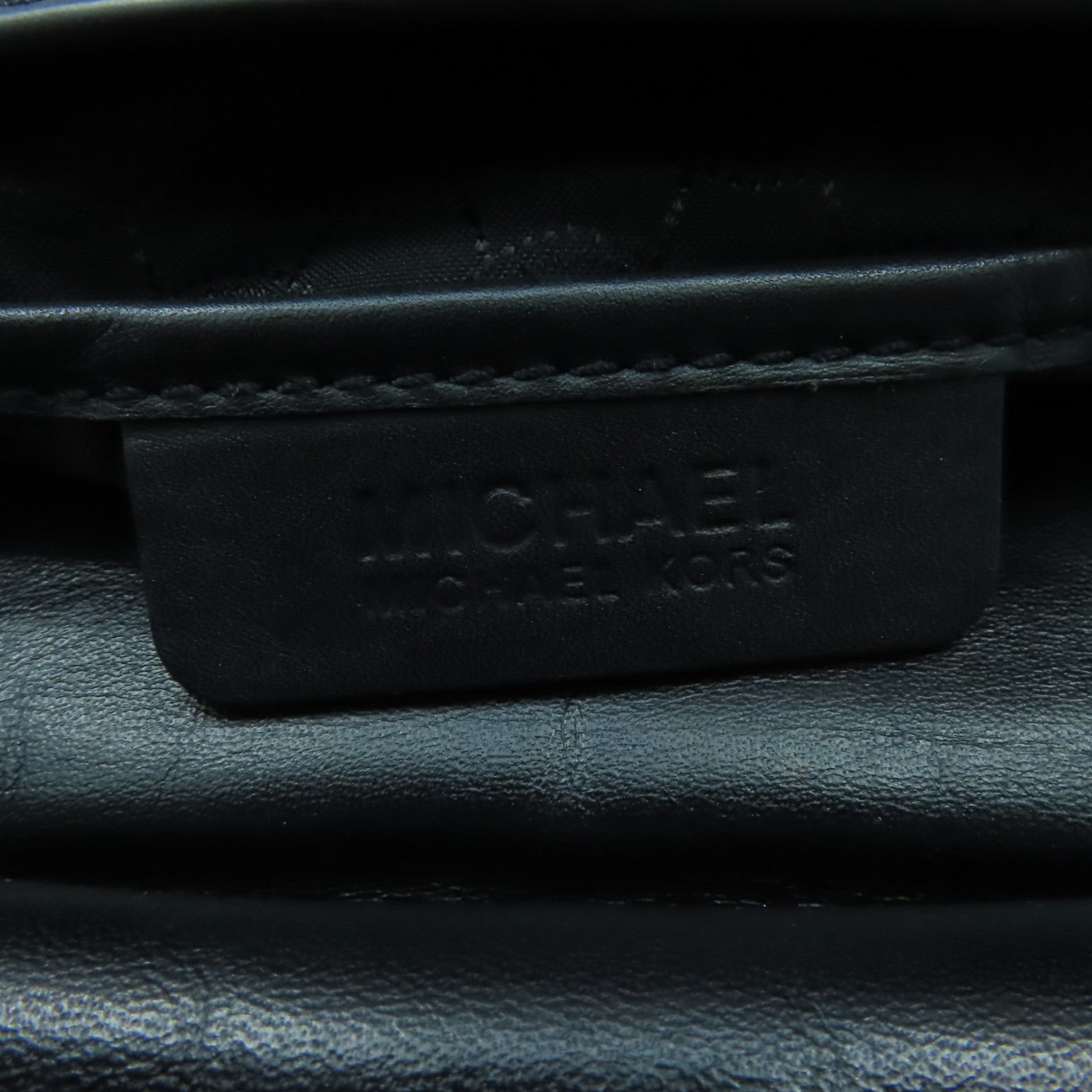 Michael Kors 牛皮皮革Shoulder Bag金扣手挽肩背兩用袋黑色