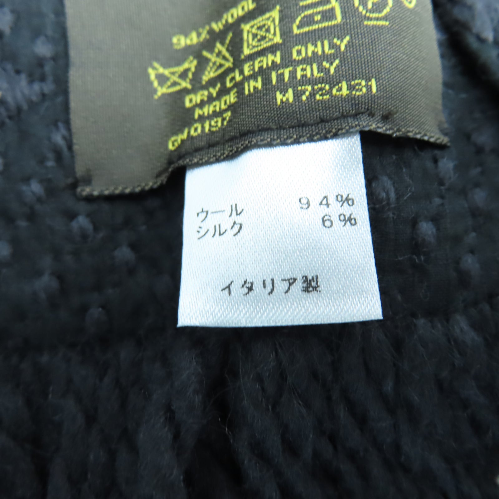 LOUIS VUITTON 羊毛/絲綢Scarf圍巾黑色