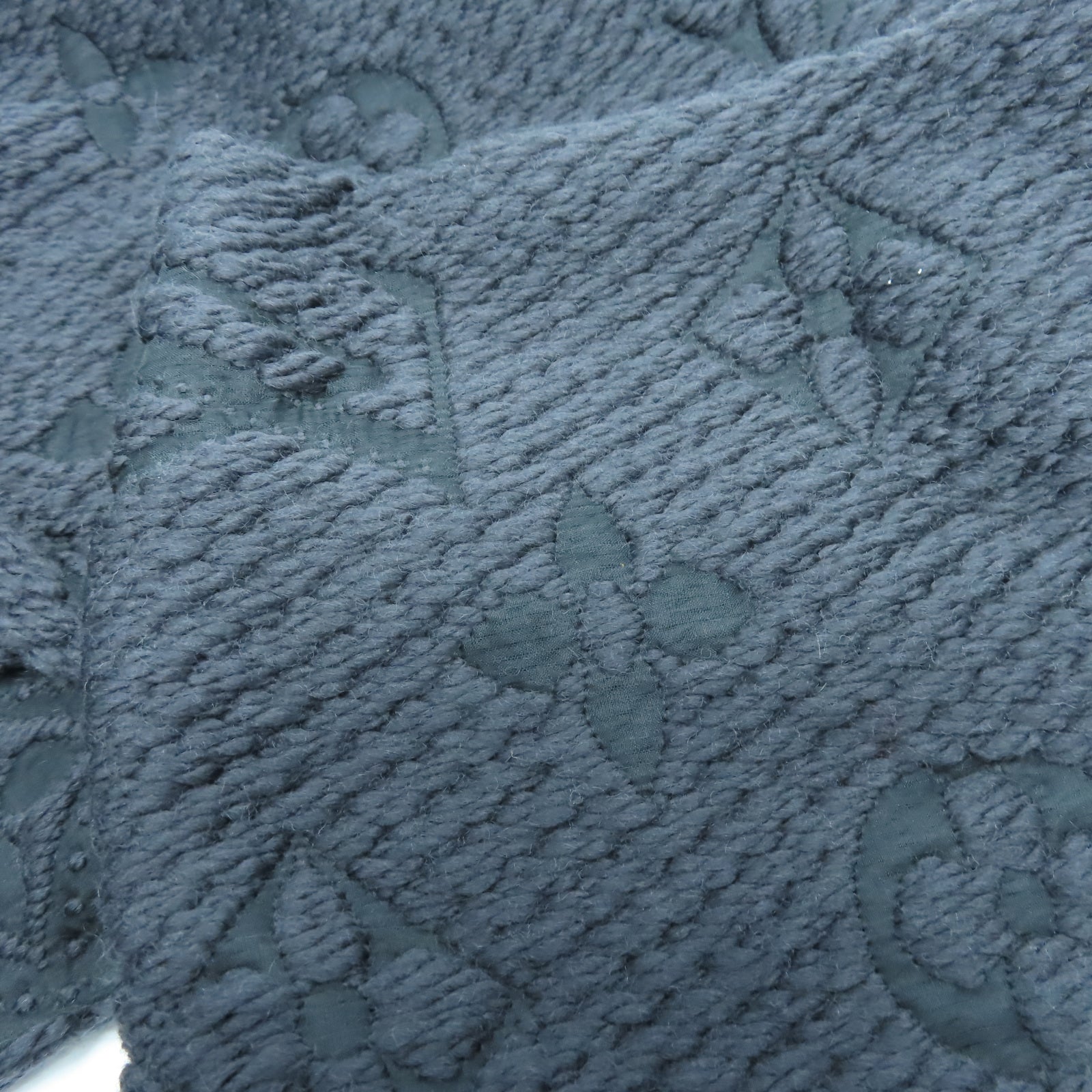 LOUIS VUITTON 羊毛/絲綢Scarf圍巾黑色