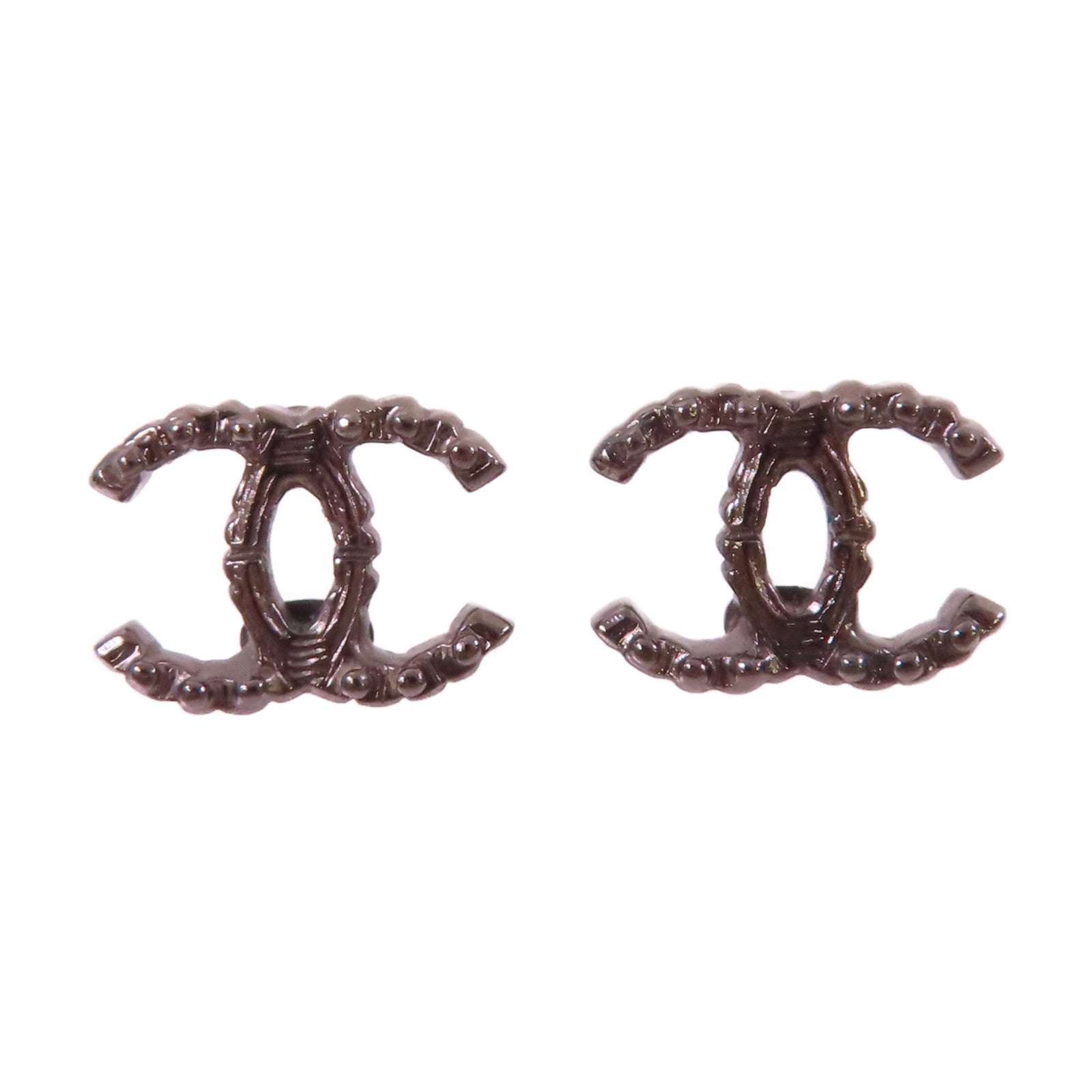 CHANEL 金屬CC Earrings耳環銀色